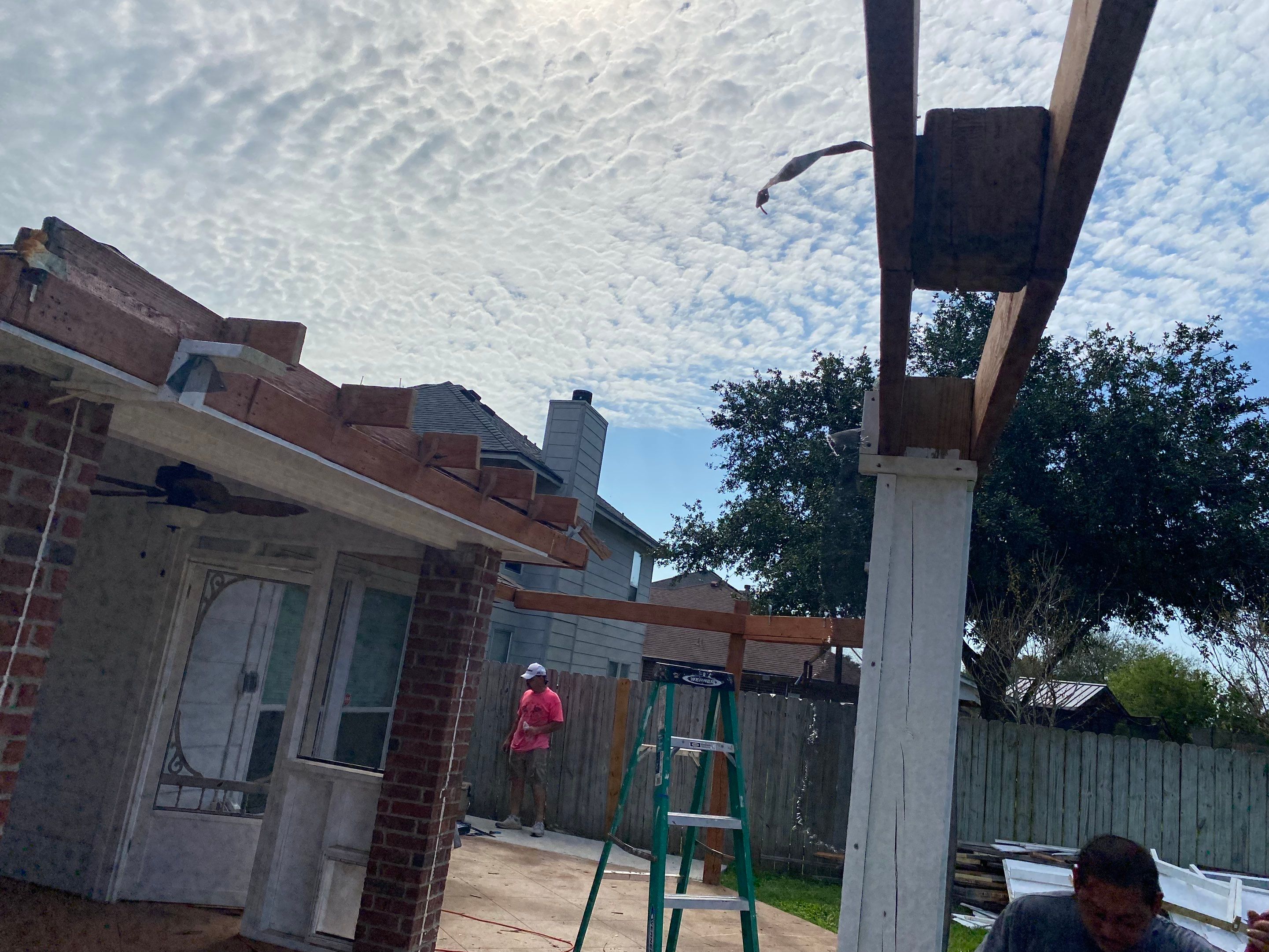 Back Yard Shade by Bayfront Roofing and Construction