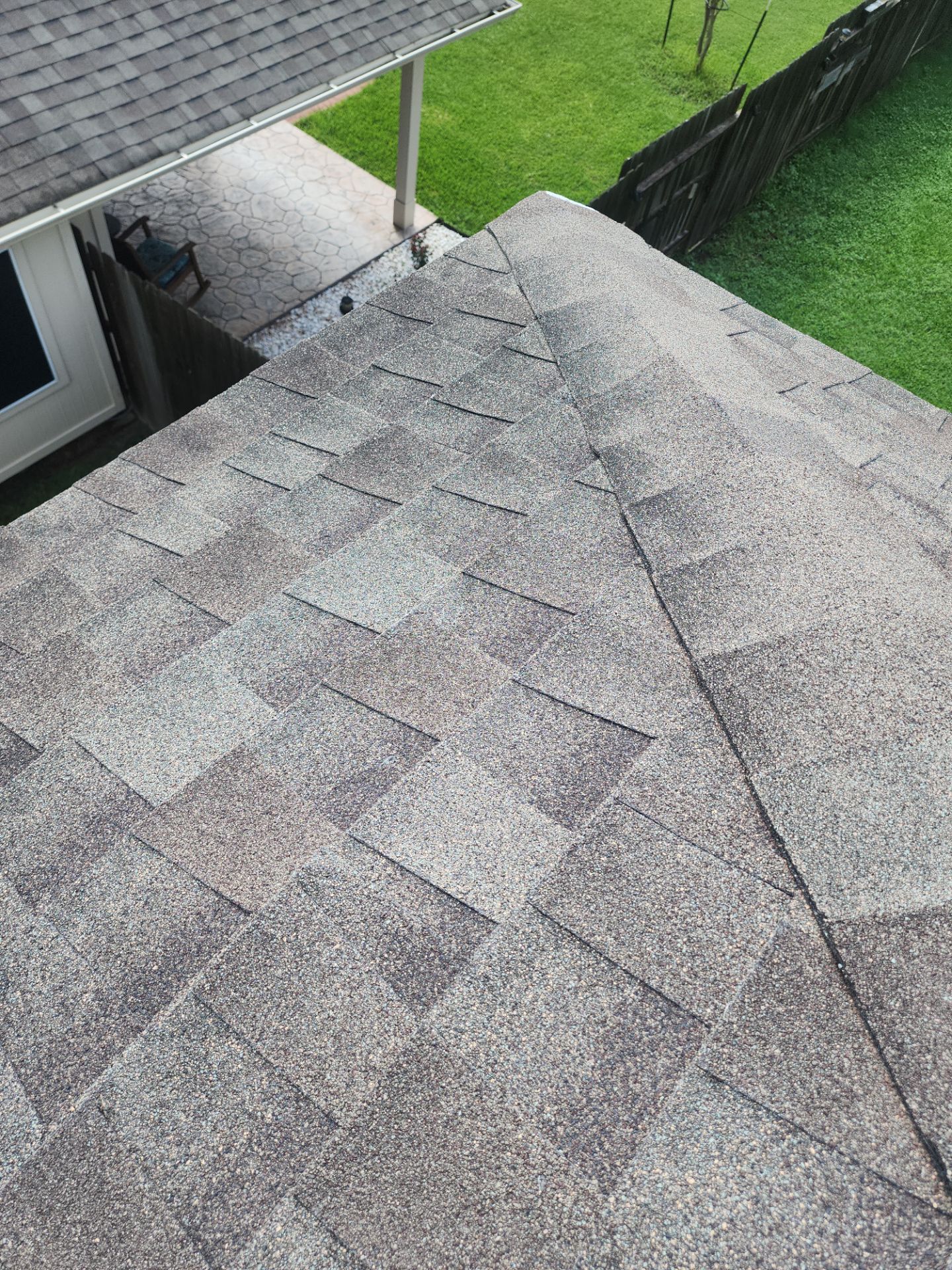 Hail Damage using Owen's Corning Duration (Lifetime) Shingles by Roof Repair Company