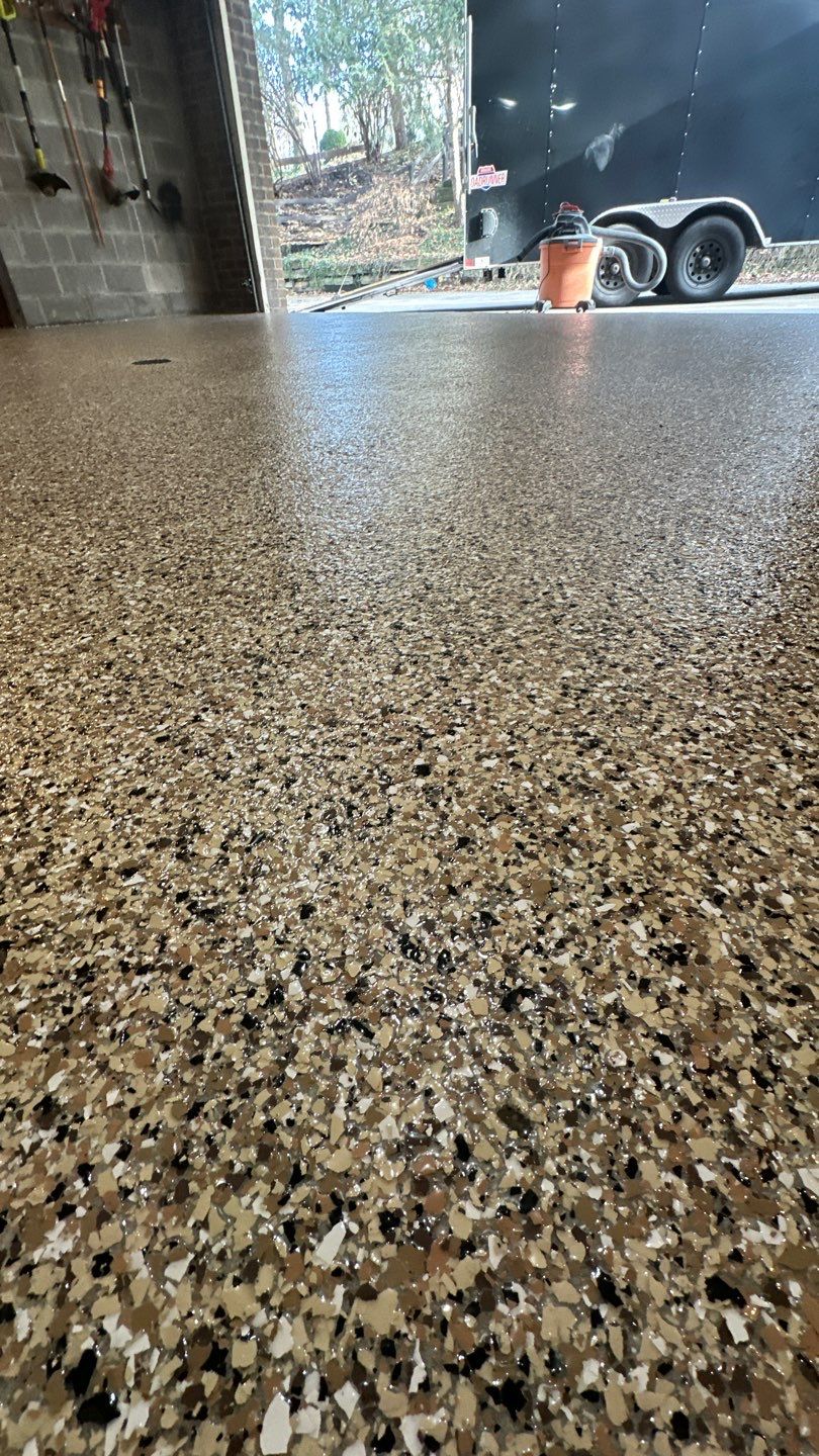 Creekbed Garage Project in Pittsburgh by Floors in a Day, Inc