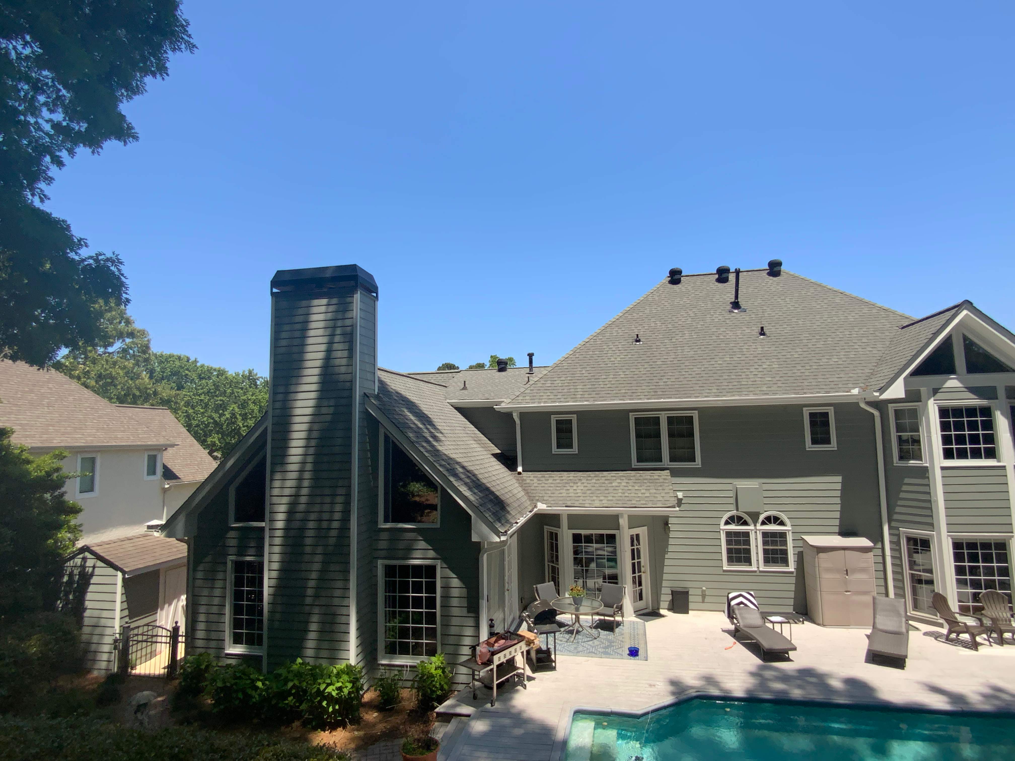 Full Exterior Home Repainting and Trim Refinishing in Roswell by Swift Home Renovations