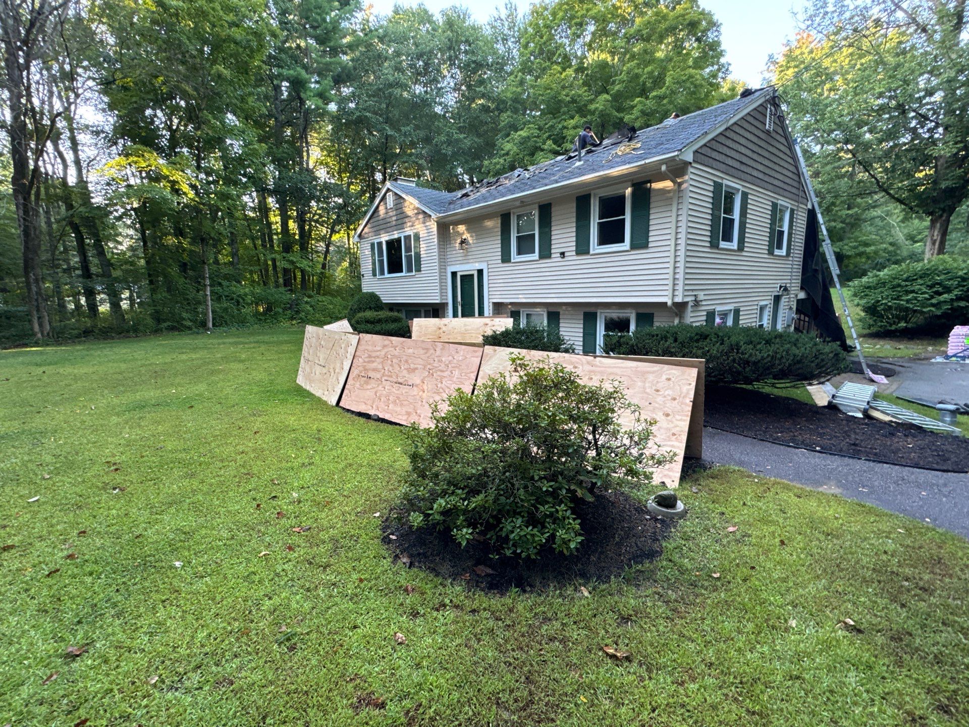 Full Residential Roof Replacement and New Decking in Kensington NH by Compass exteriors