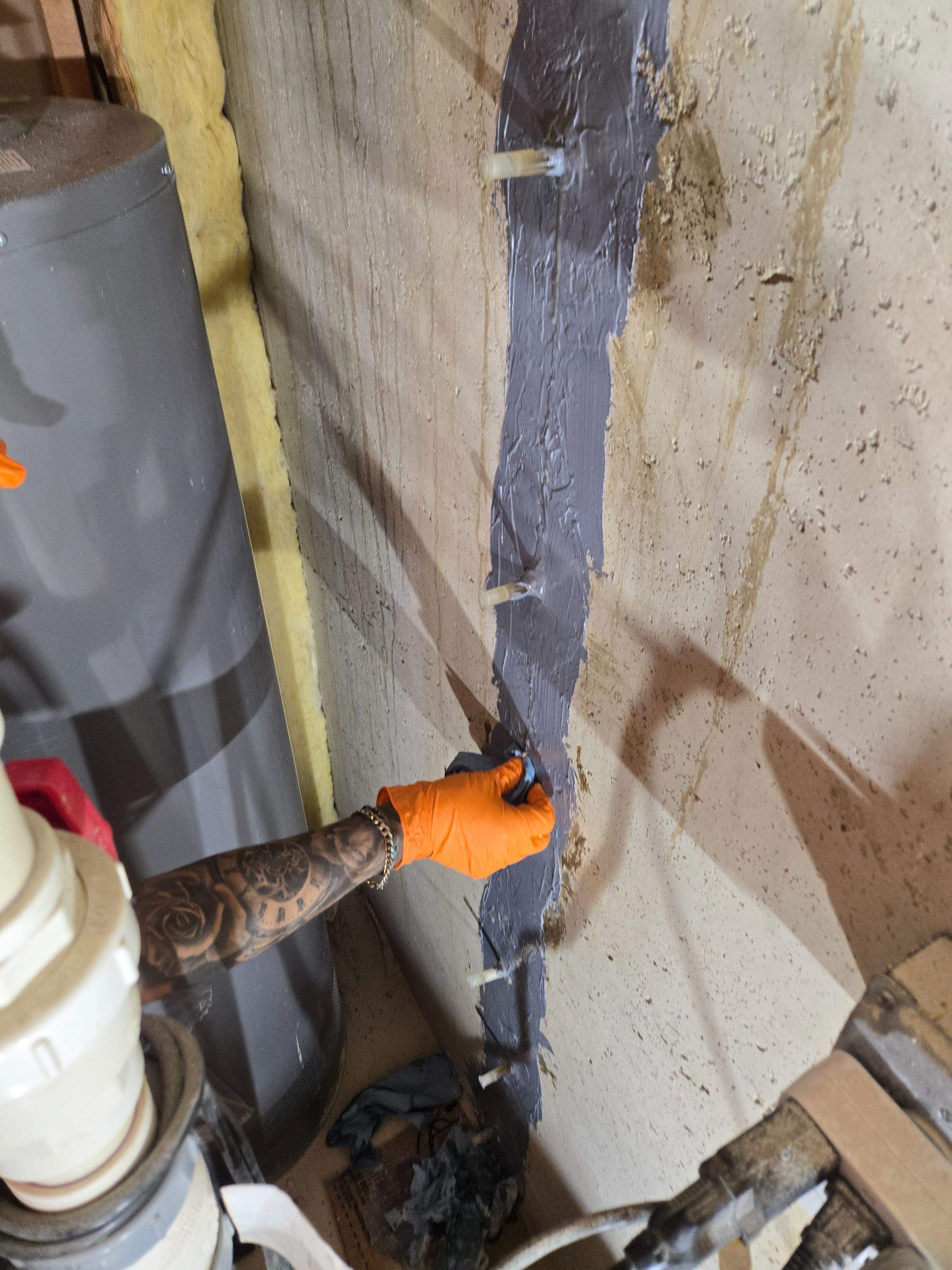 Non-Structural Crawlspace Foundation Crack Injection by Allied Water Services