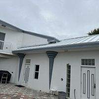 .032 Aluminum 1.5" Mechanical Seam Regal White  by Total Roofing System The Metal Roof Experts