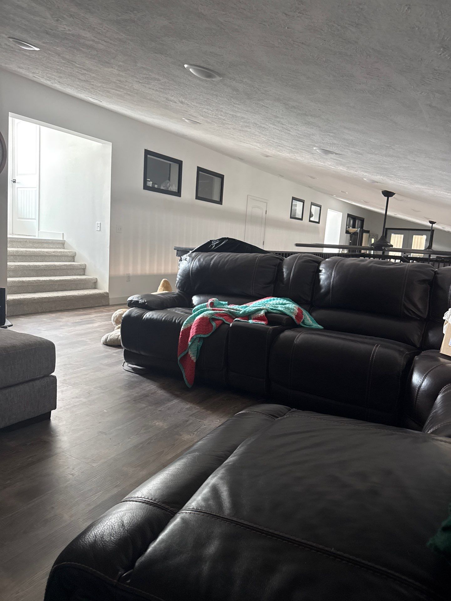 Scottsbluff Living Room Floor Remodel with Luxury Vinyl Planks by CompanyCam Sales Demo