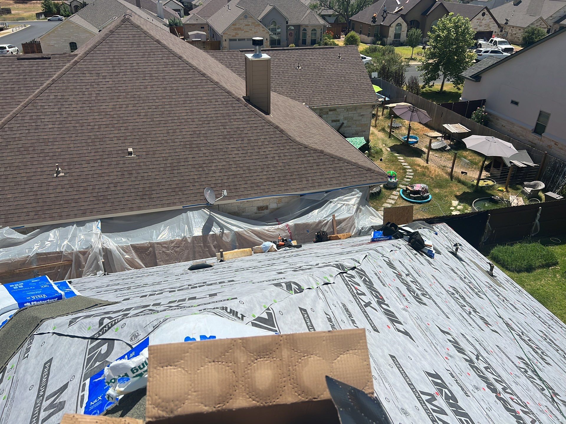 Fredericksburg Residential Roof Replacement and Custom Cedar Privacy Fence by Caliber Restoration LLC