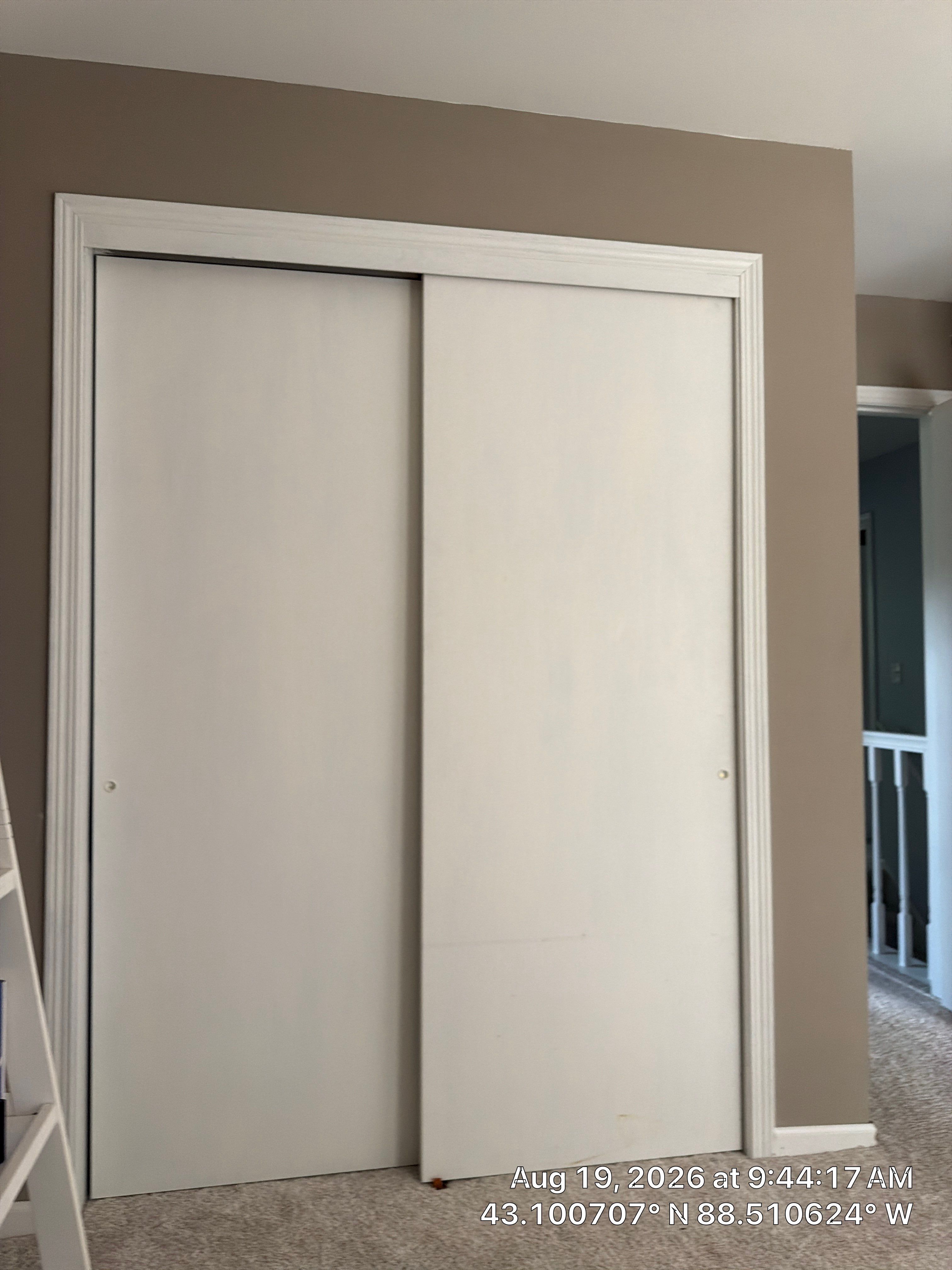 Custom Interior Closet Door Installation in Oconomowoc Home by CompanyCam Sales Demo