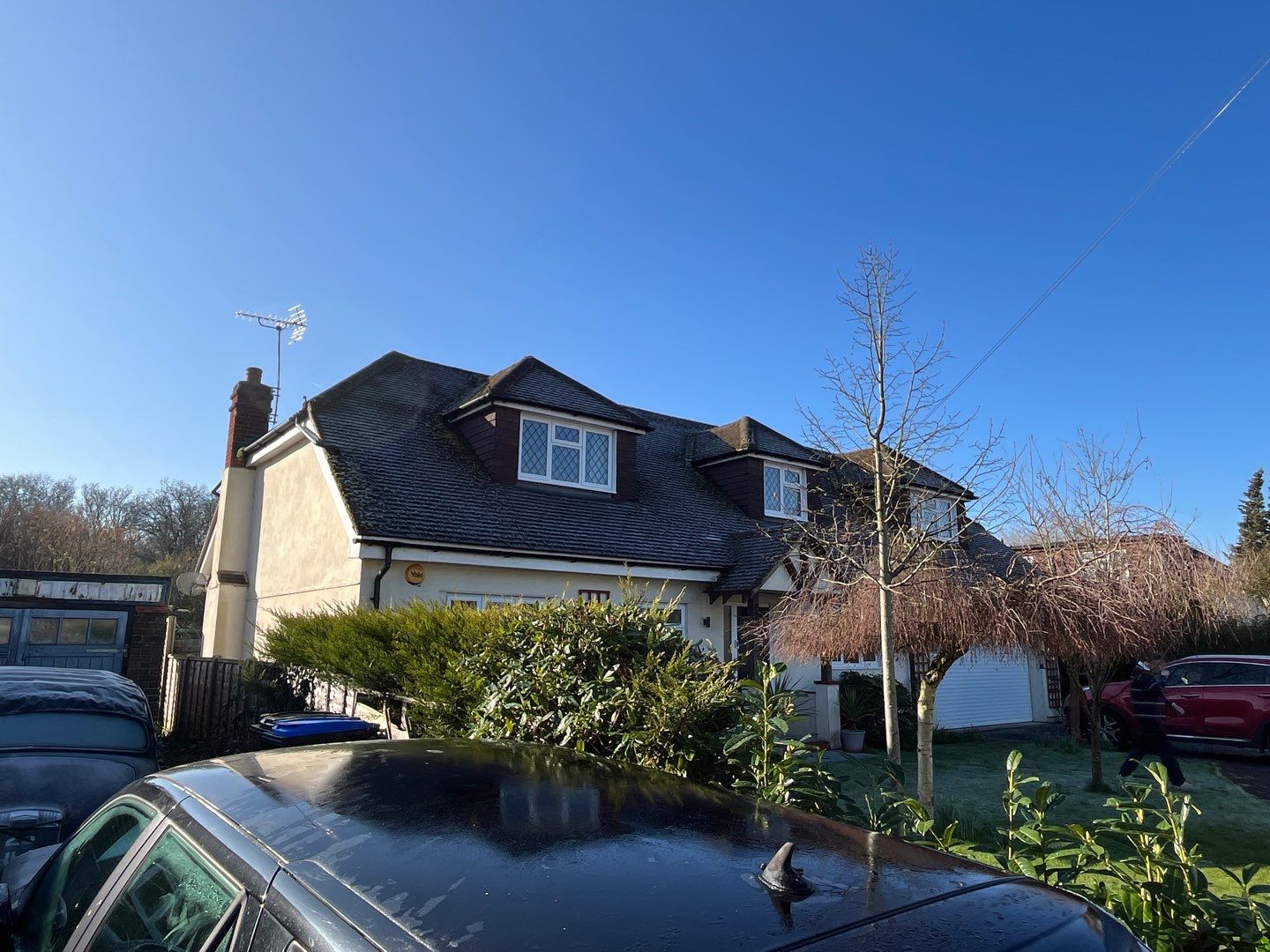 Roof Clean  - Moss Removal - Gutter Clean using Honda 15lpm Low Pressure Washing Machine by Ges Exterior Cleaning ltd