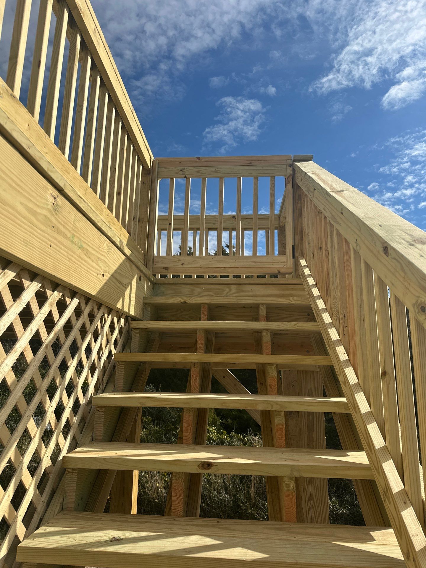 Deck Construction in Oak Island, NC | Coastal Outdoor Living Project by RGR Construction and Roofing, LLC