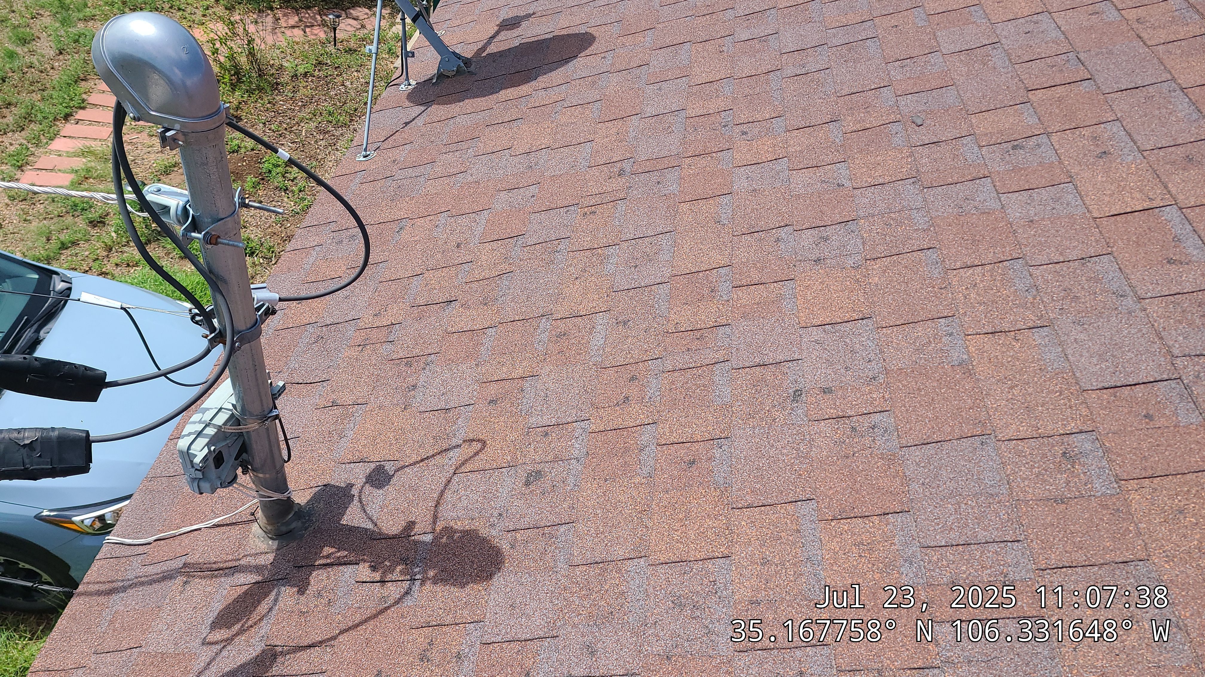Owens Corning Desert Rose duration shingle roof replacement in Sandia Park by Doyle Roof Masters Inc