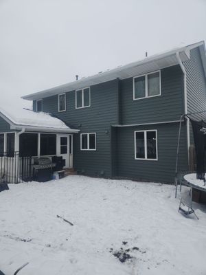 5" White Gutters in St. Paul