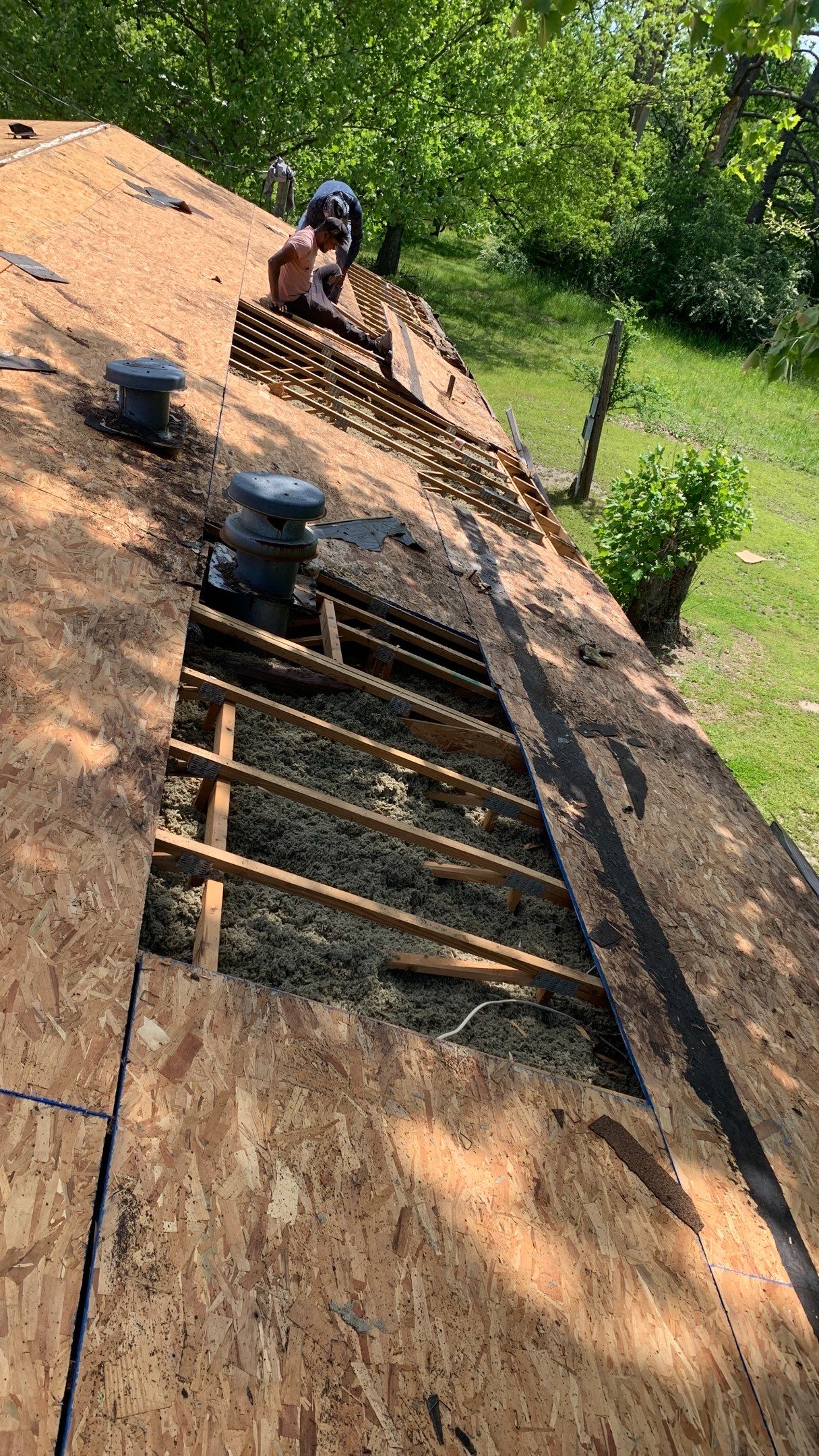 Storm Restoration Reroof: 25 Year 3-Tab Shingle by Hostetler Roofing