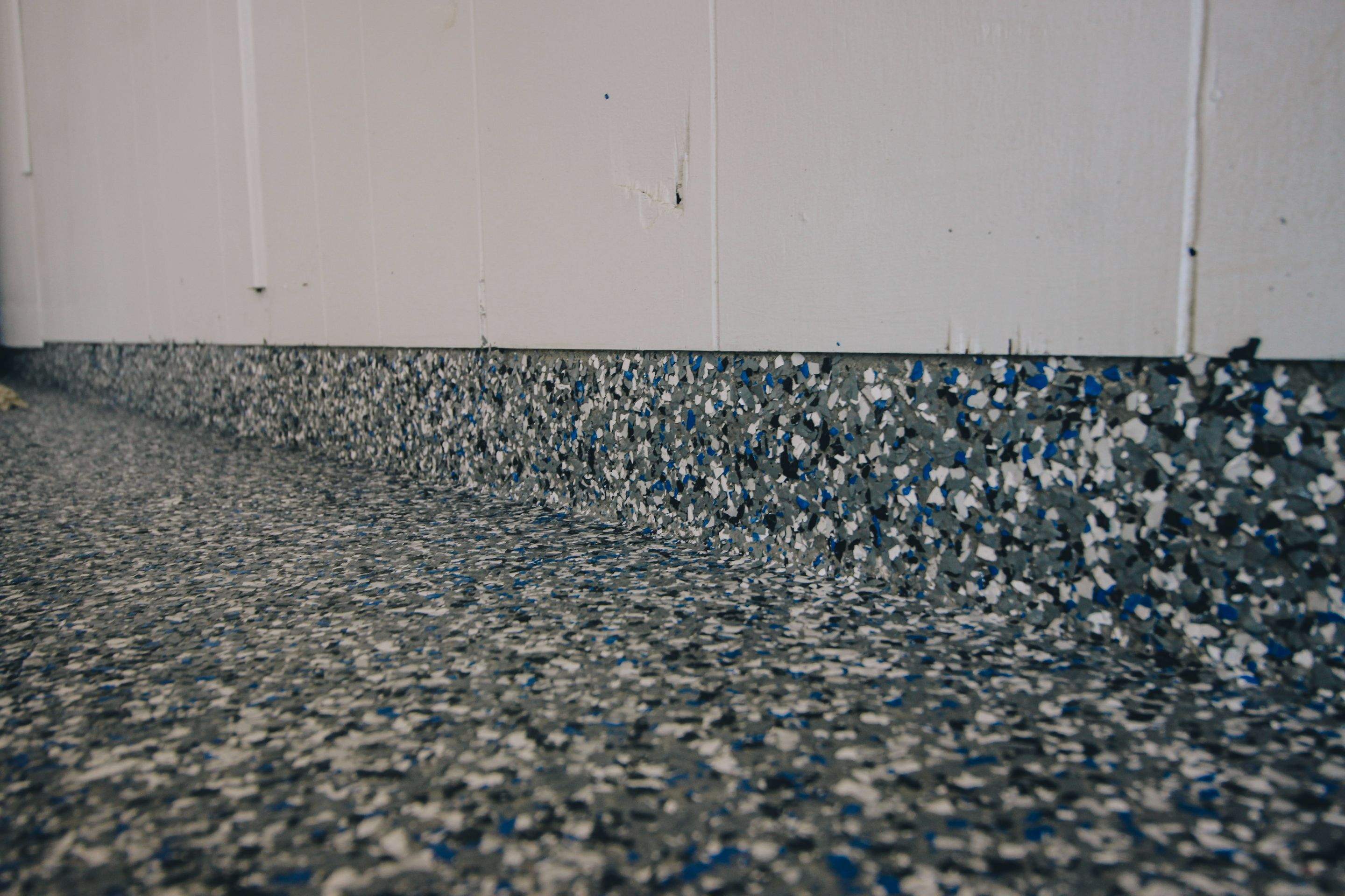Garage Floor using Galaxy Blue by Your1DayFloor.com