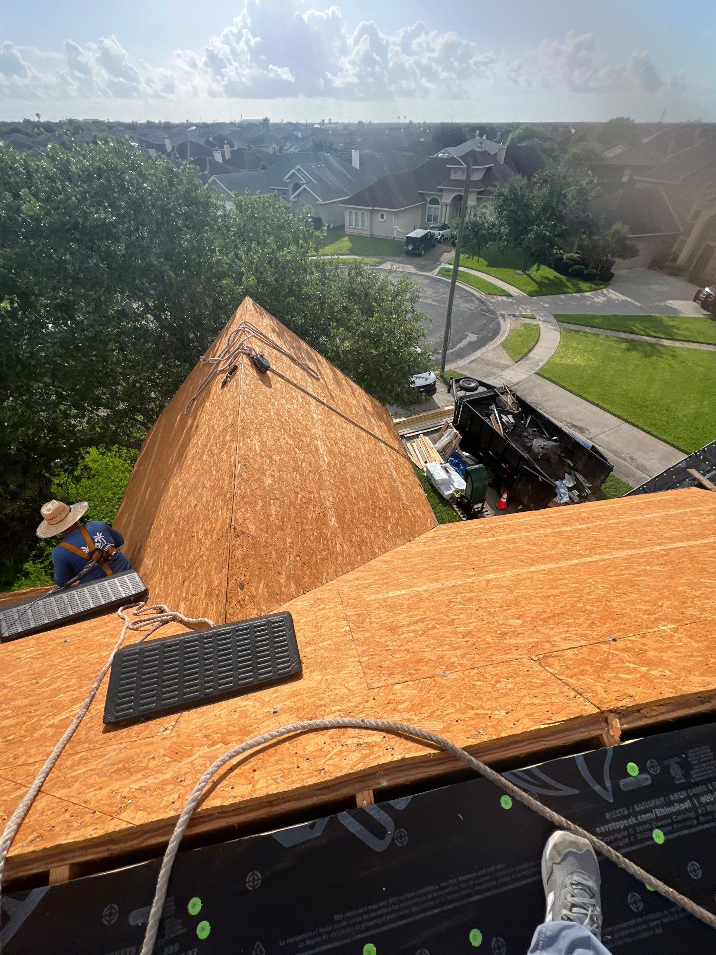 Steep and High...Let's get It! by Bayfront Roofing and Construction