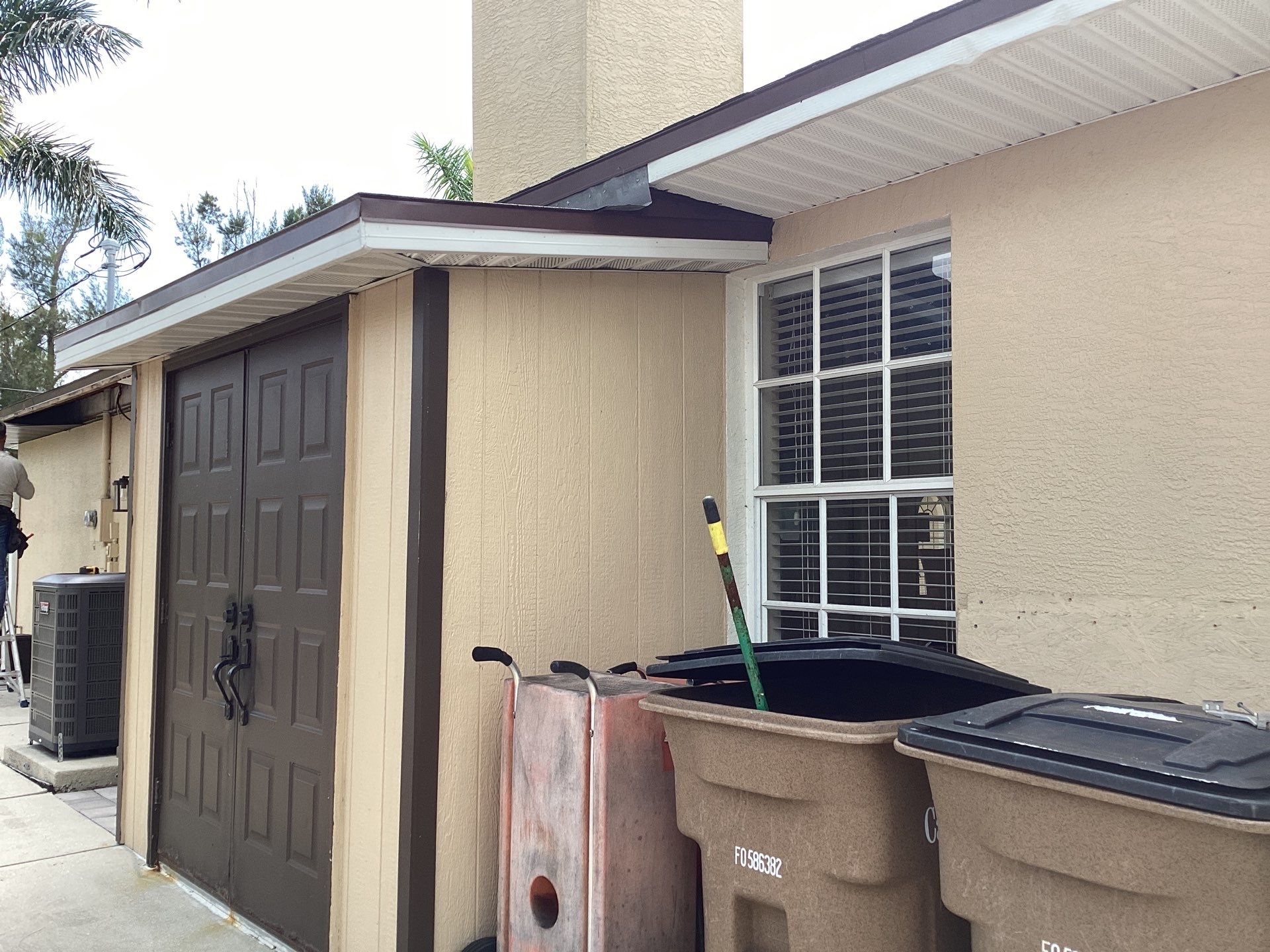Musket Brown Gutter Installation and Soffit Fascia in Cape Coral FL by Gutter Professors
