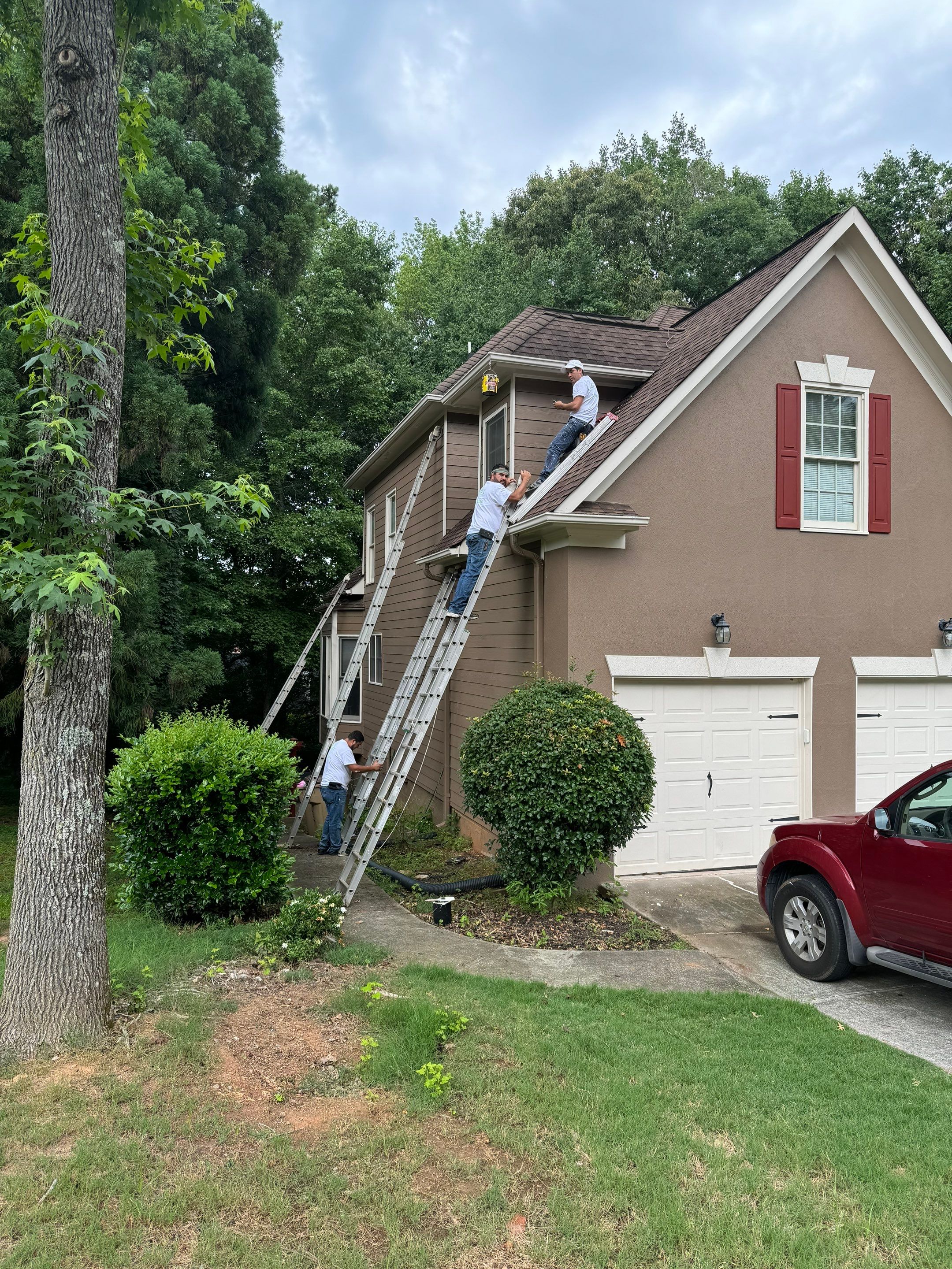 Exterior Painting and Comprehensive Wood Deck Repairs in Suwanee by Swift Home Renovations 
