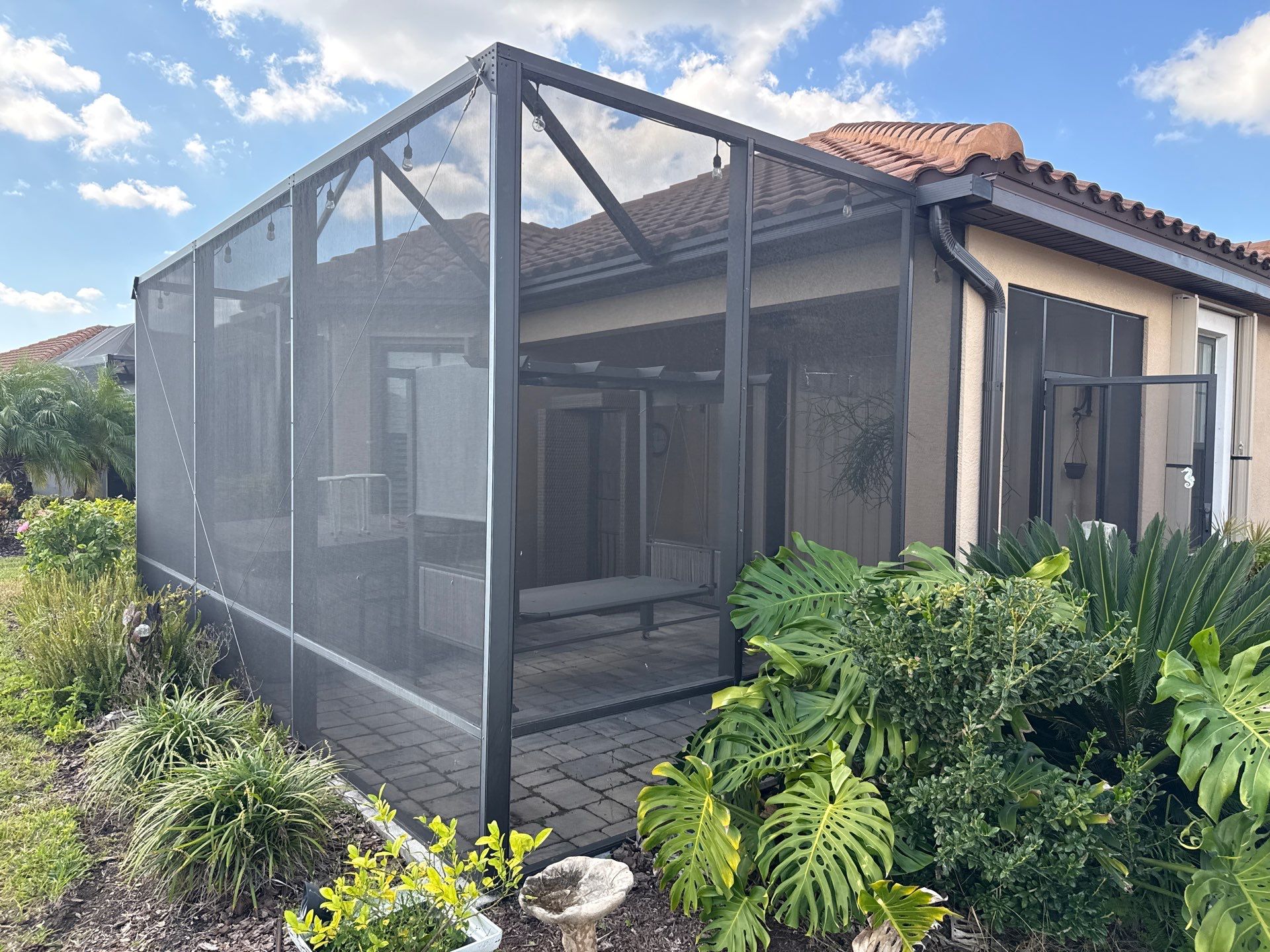 Lanai Paver & Screen Enclosure Cleaning | Artisan Lakes, Palmetto FL by Sunshine AquaWash