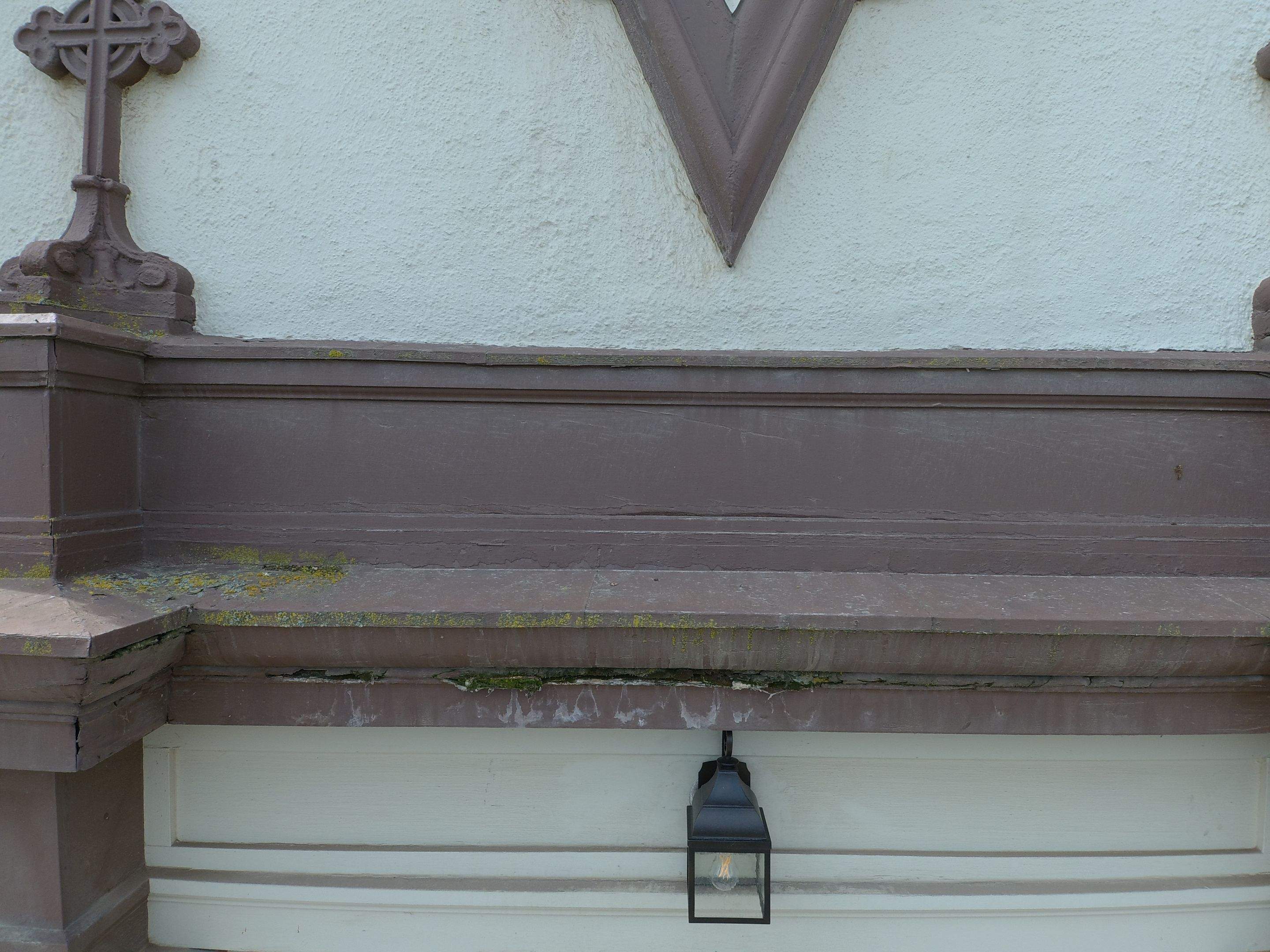  Presbyterian Church repairs to entrance architecture by Straight Edge Roofing Inc