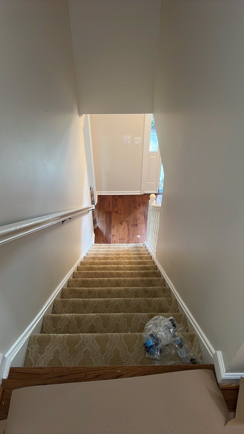 Dark Hardwood Floor Installation and Interior Painting in Marietta by Swift Home Renovations