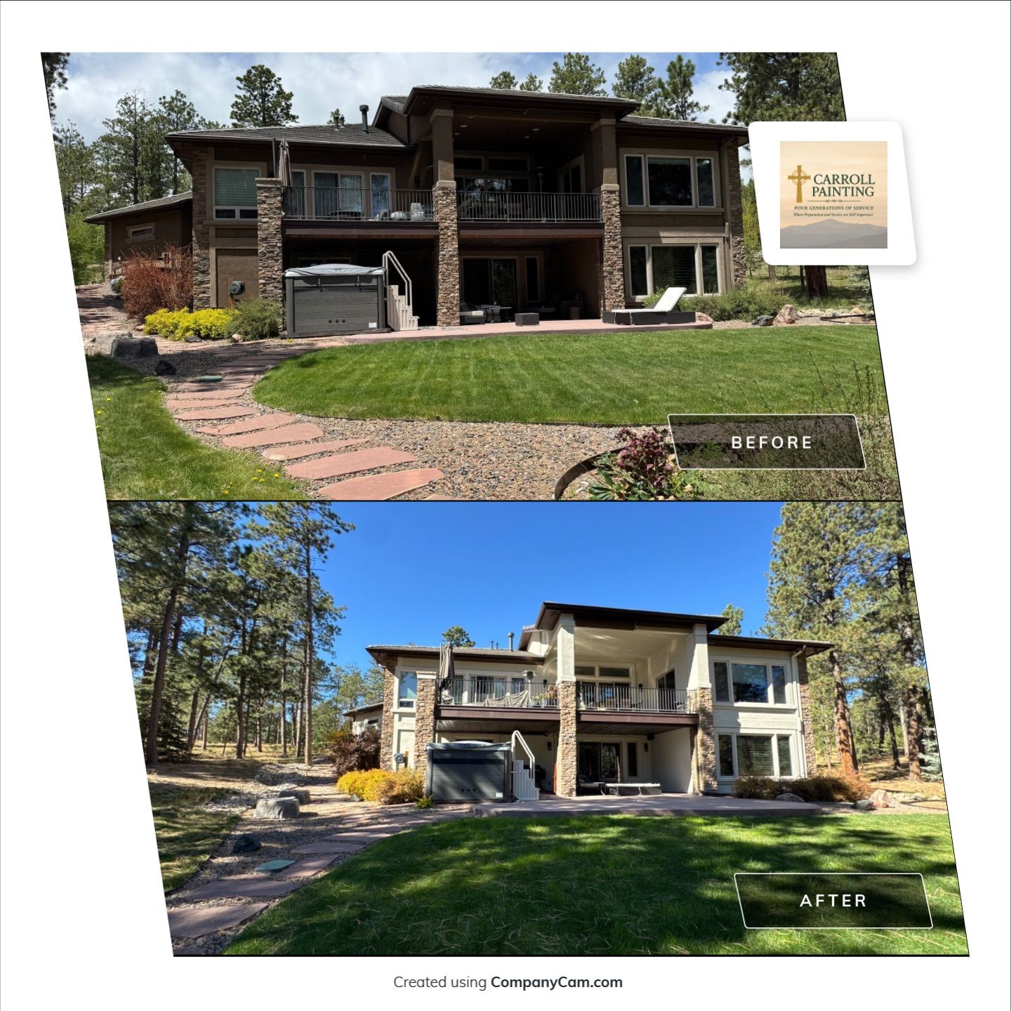 Elastomeric Stucco Coating Project in High Forest Ranch by Carroll Painting LLC