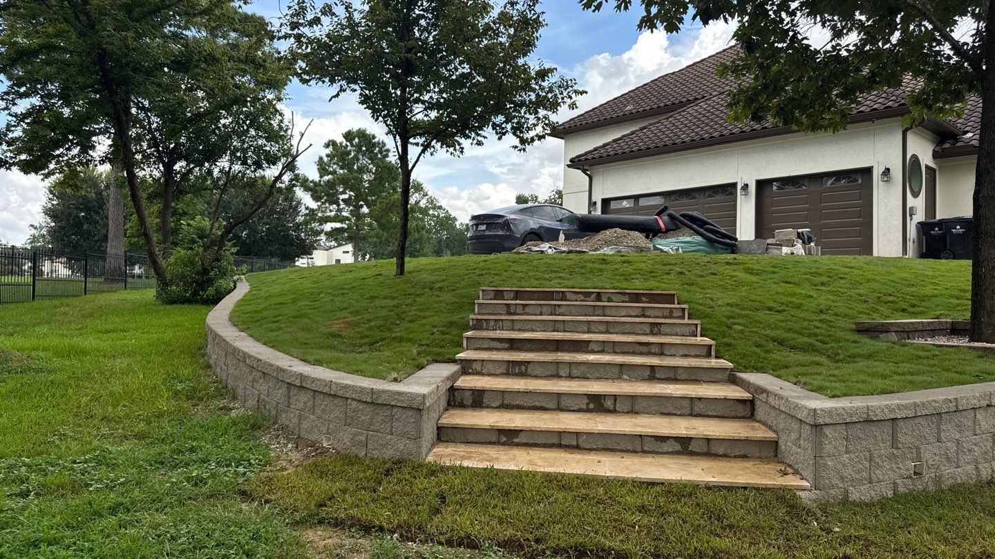 🏡 Duane’s Complete Retainer Wall & Hardscape Walkway by Texas Urban Elements