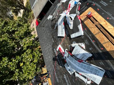 Residential Roofing Installation using Owen's Corning Duration (Lifetime) Shingles