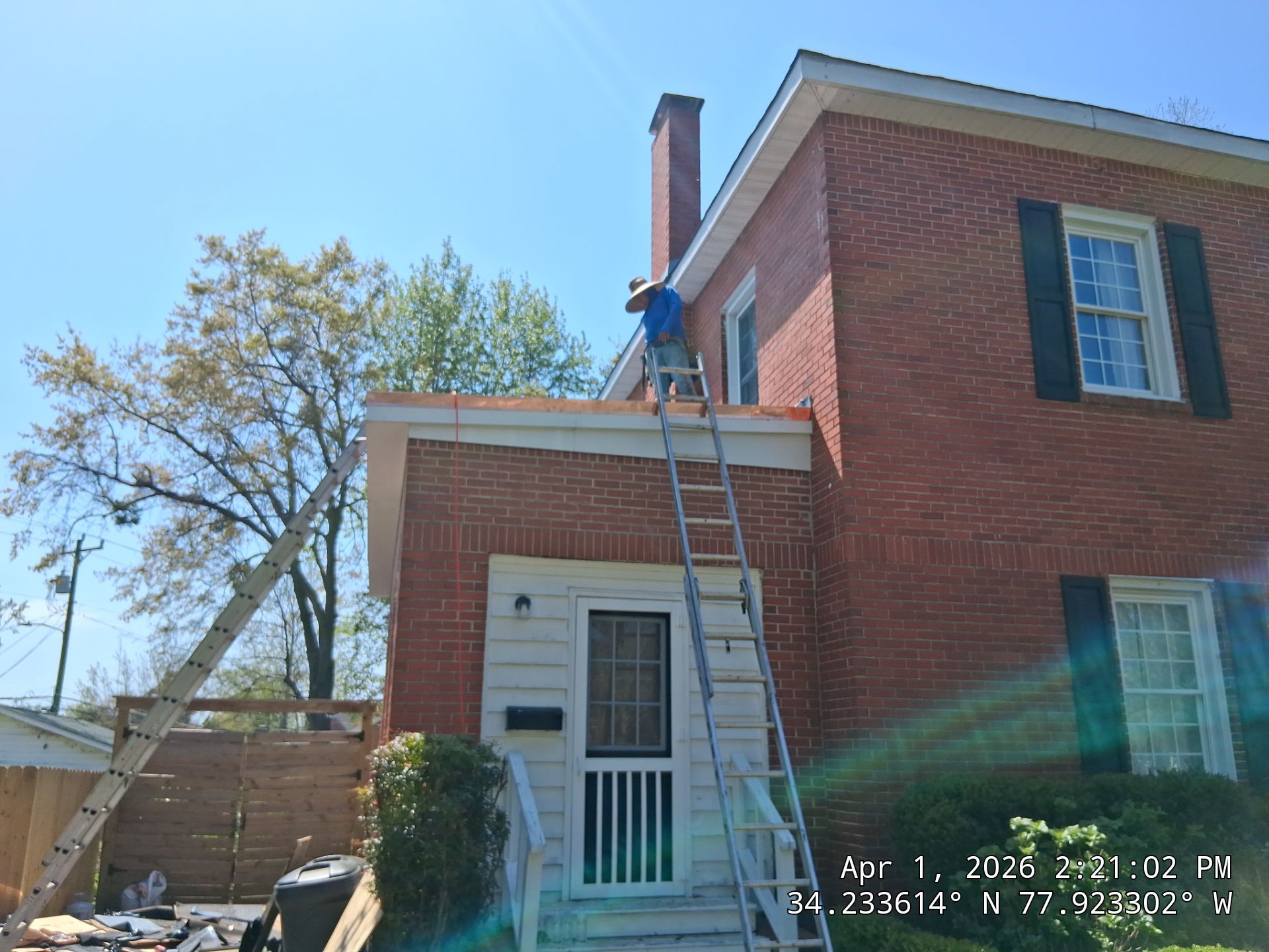 Flat Roof Repair using CertainTeed Flintlastic SA Cap Sheet in Forest Hills - Wilmington, NC by RGR Construction and Roofing, LLC