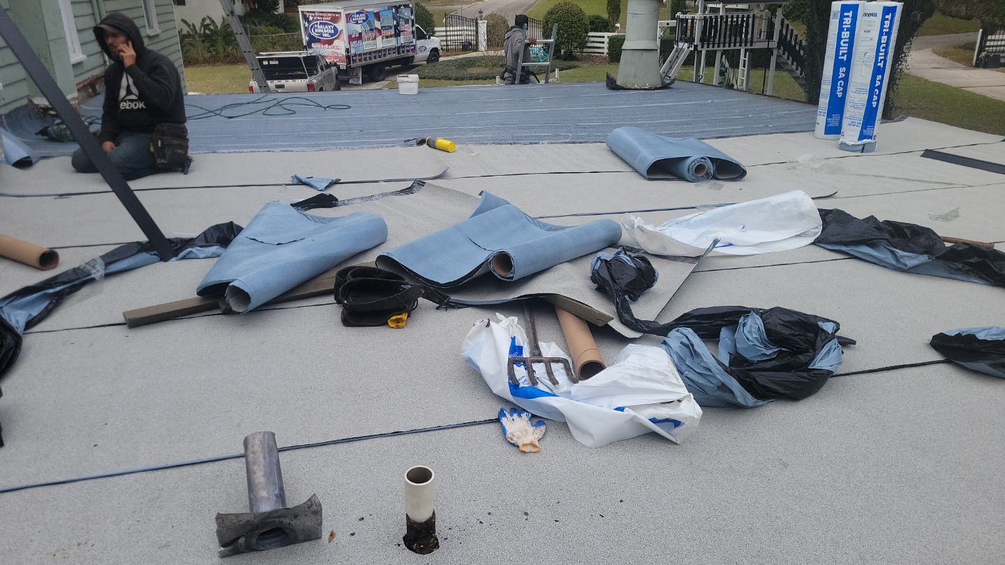 Residential Roofing Installation using Aluminum Metal Roof by Galaxy Builders, Inc.