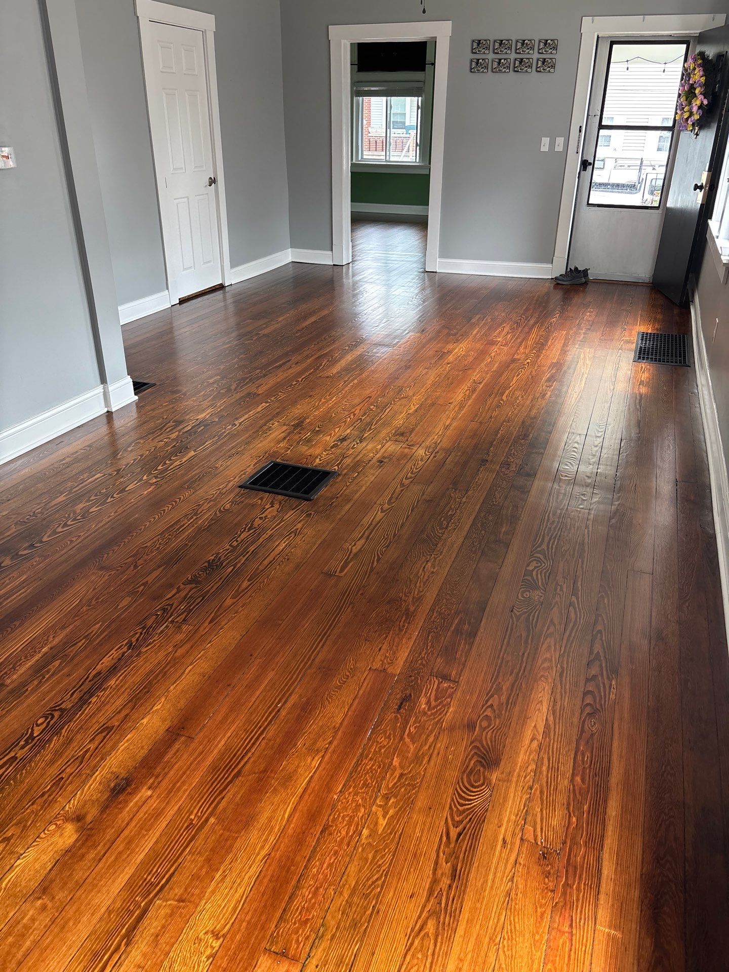 Hardwood Floor Refinishing and Staining Project in Latonia by Footprints Floors Kentucky