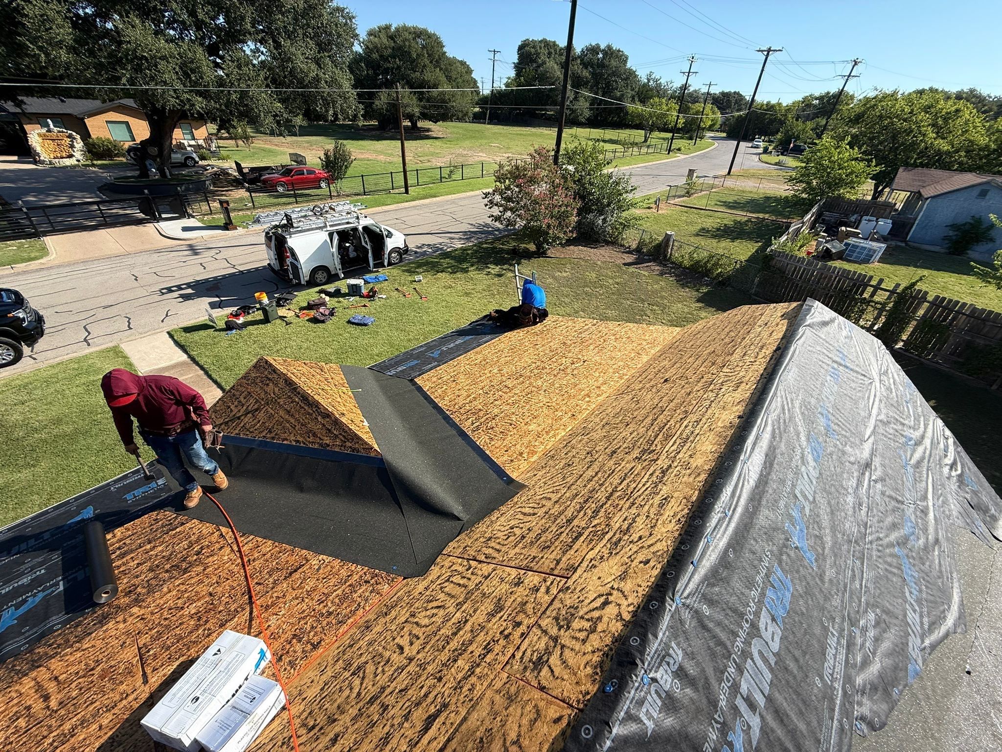 Project in Granbury by Lonestar Roofing and Restoration LLC.