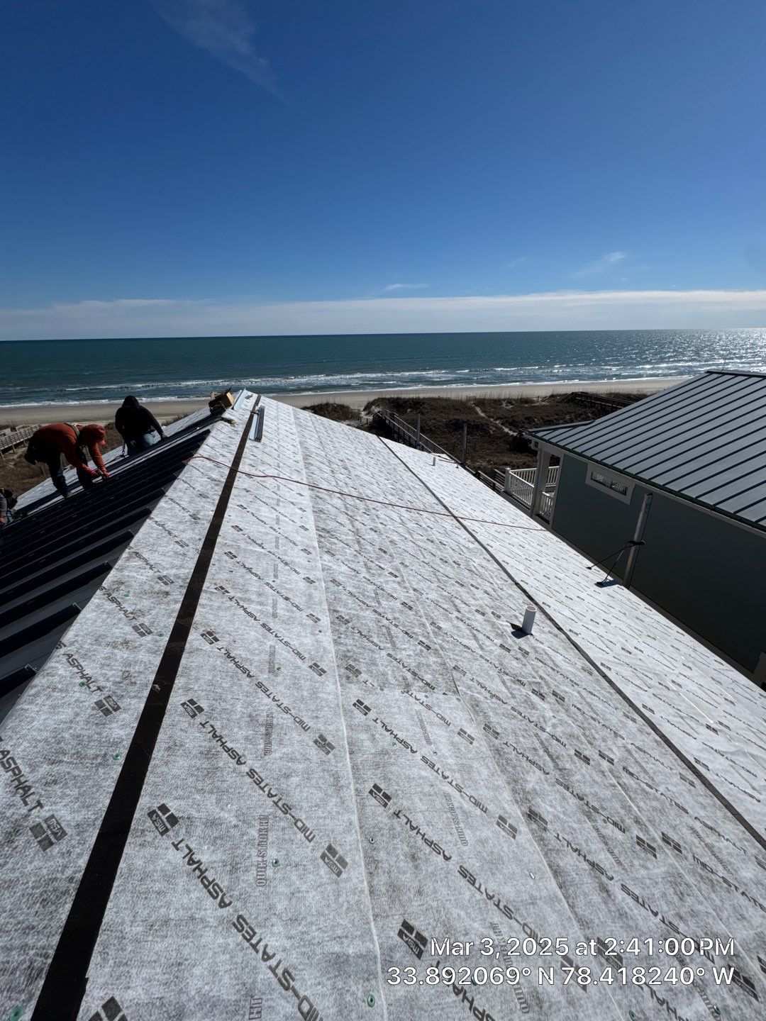 Standing Seam Metal Roof Installation- Ocean Isle Beach, NC by Summit Roofing 