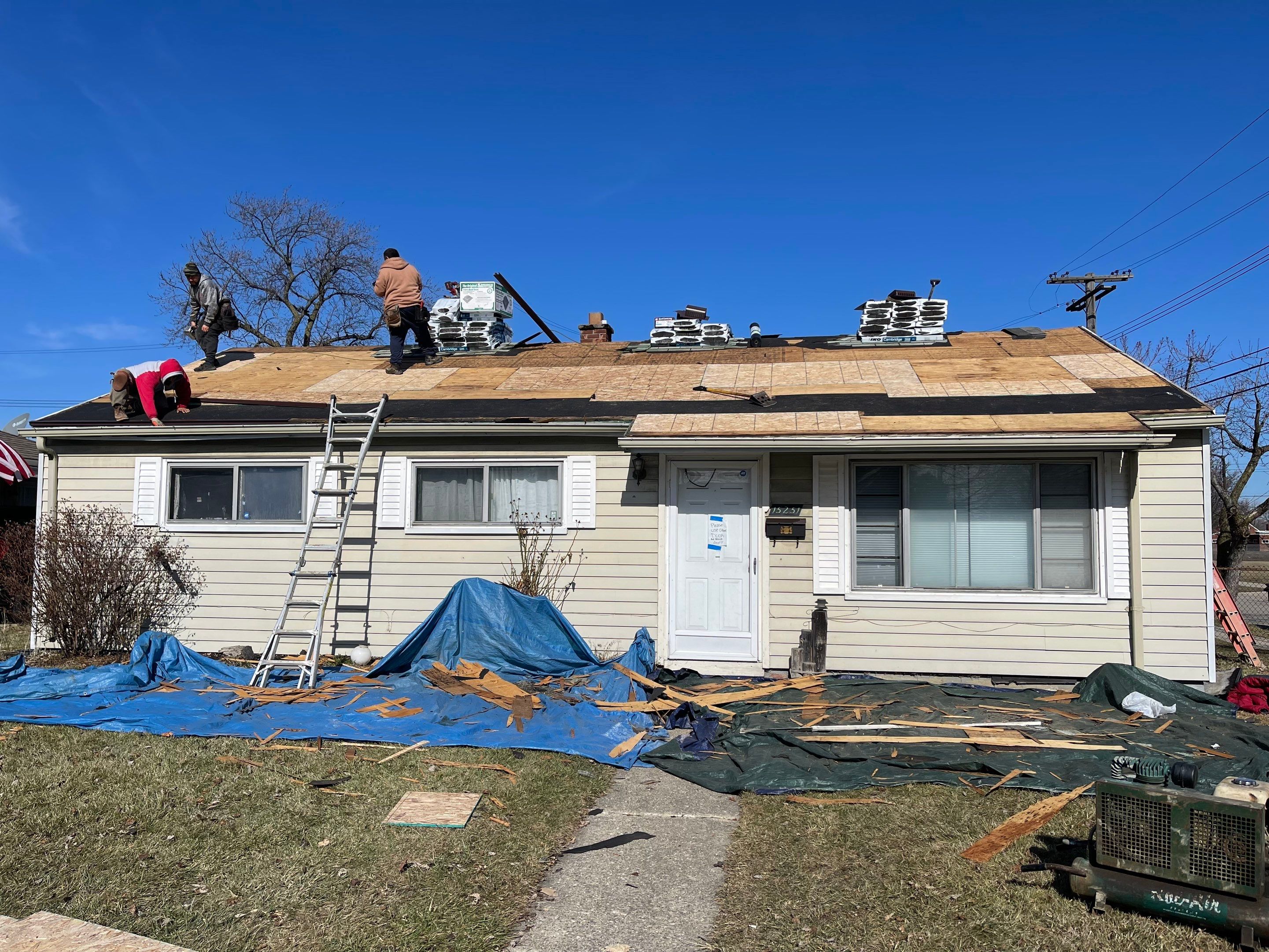 Residential Roofing Installation using IKO Dual Brown by JNR Roofing LLC