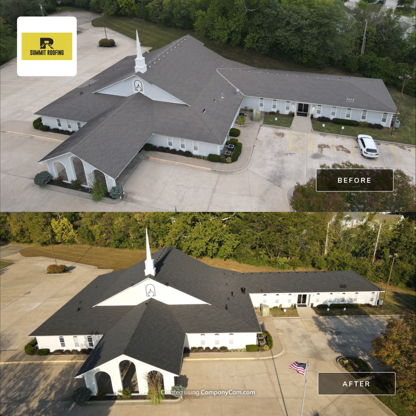 Commercial Roof Replacement in Blue Springs by Summit Roofing