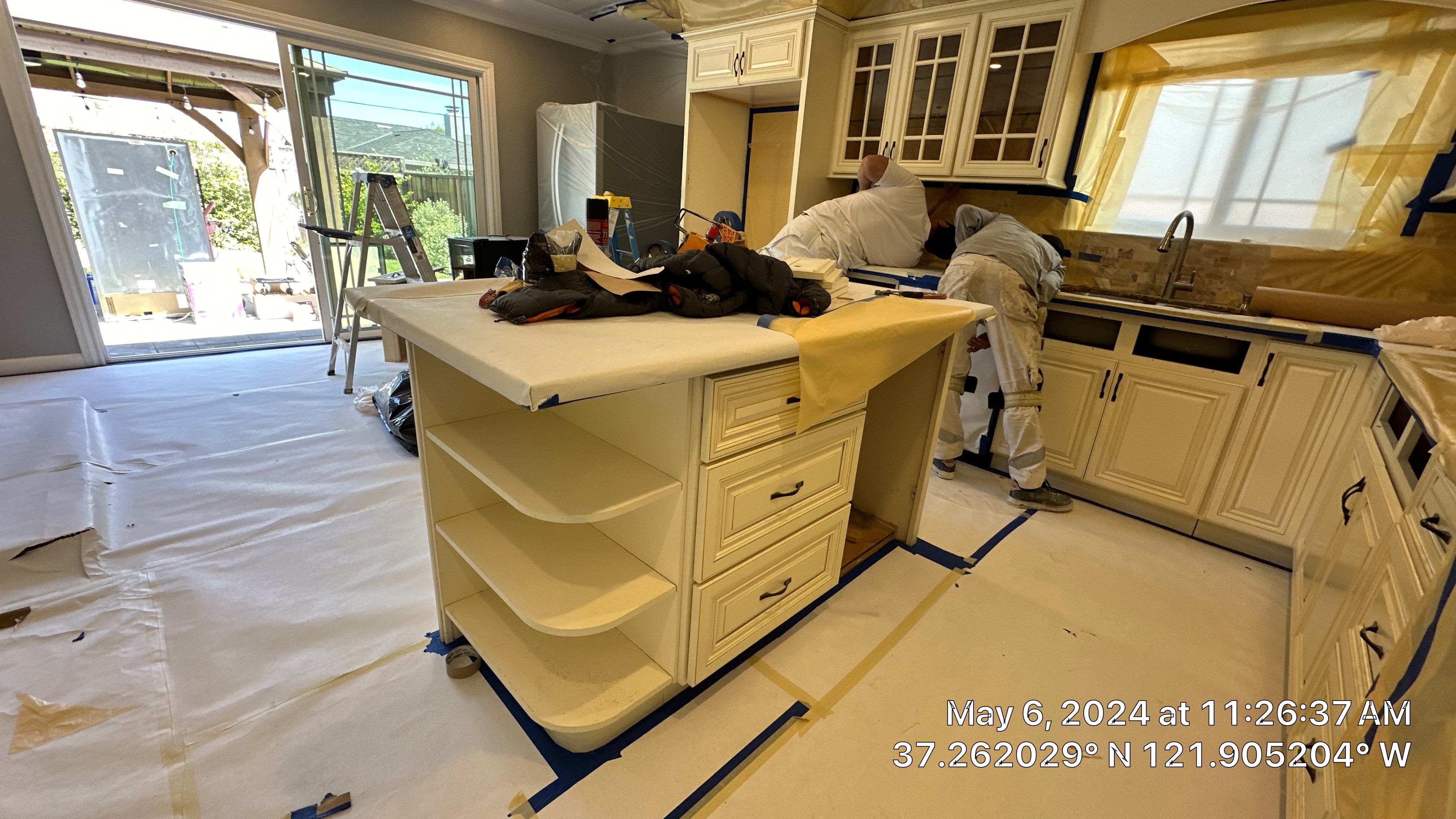 cabinet painting San Jose  by Herrera’s Bay Area Painting inc.