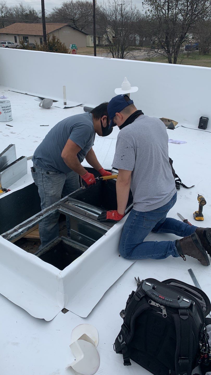 Full Commercial Roof Replacement using GAF Products in Anna Texas by Elite Roofing LLC