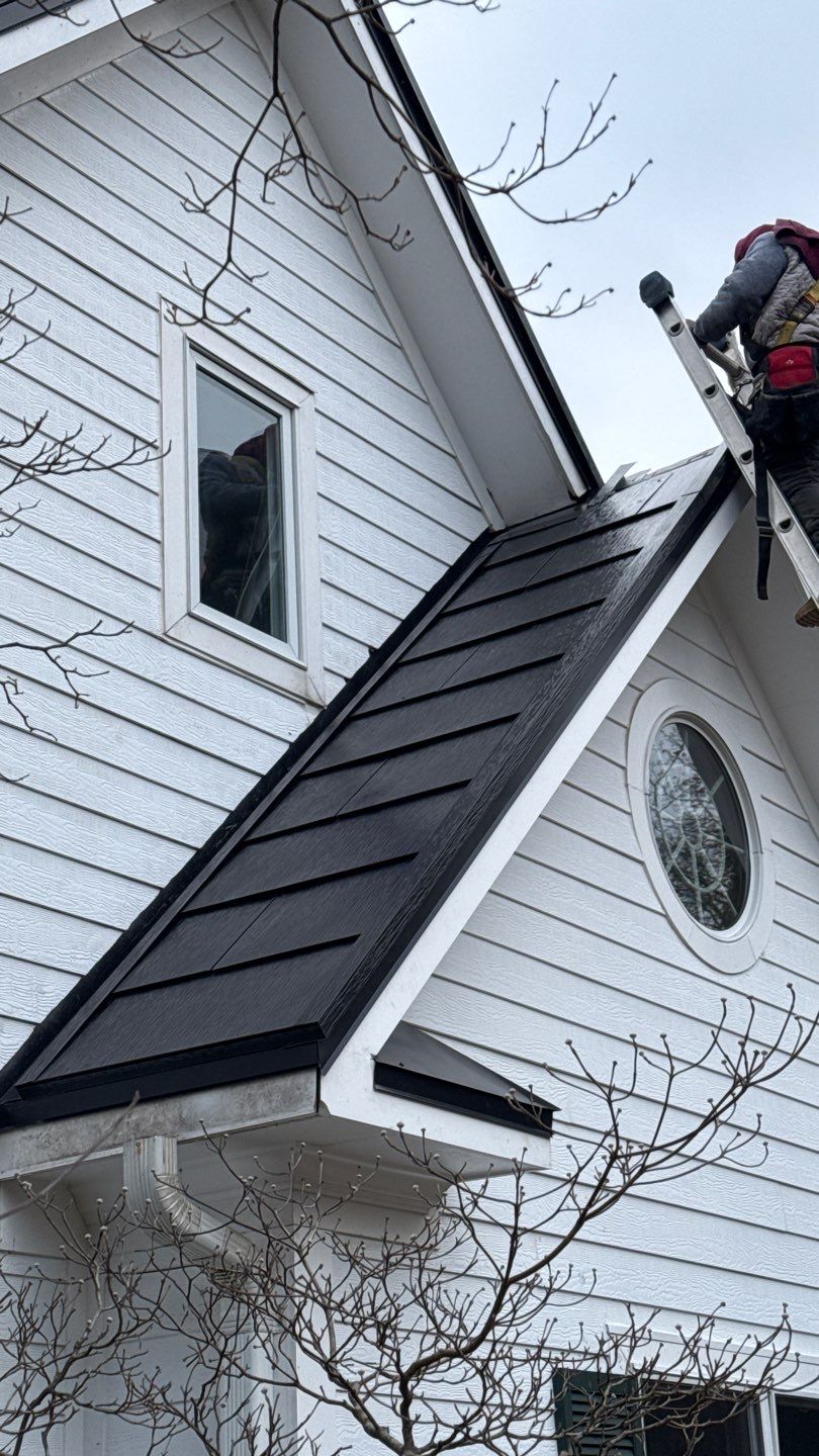 Tesla Solar Roof  using Tesla Powerwall by American Home Contractors