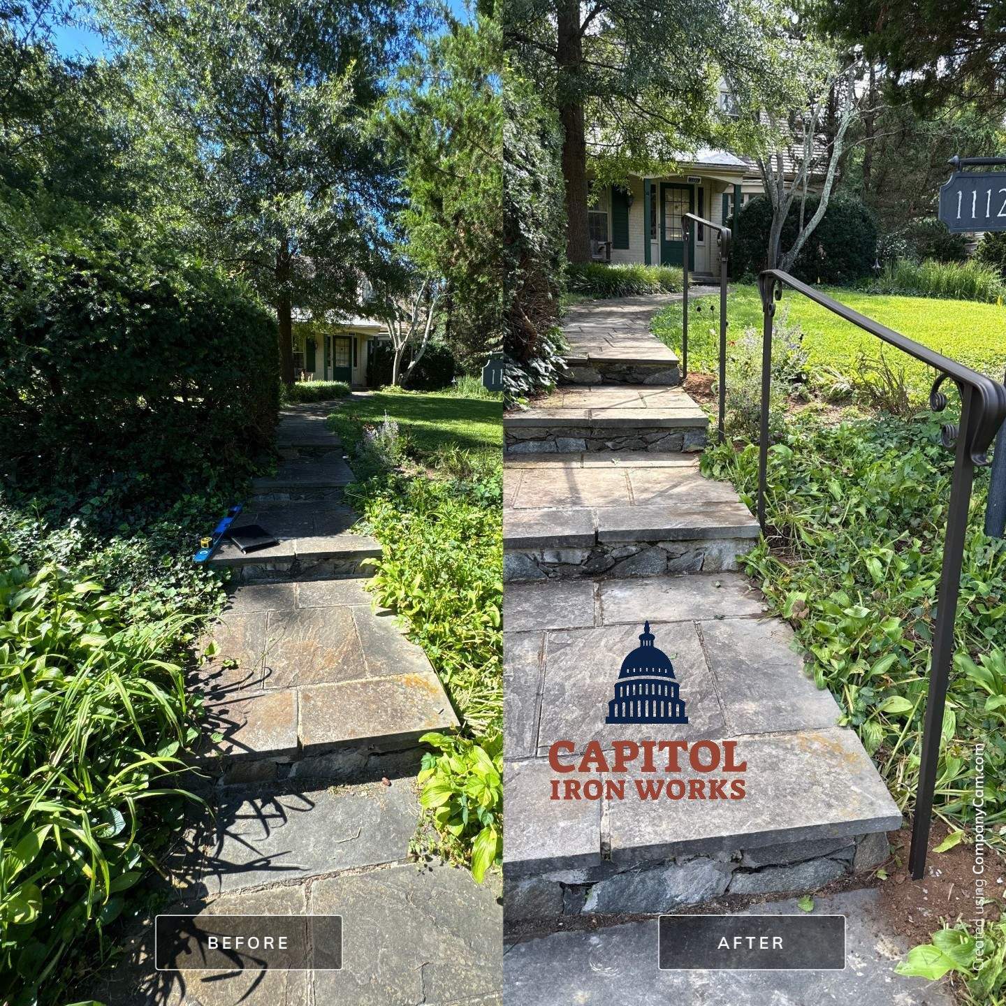 Traditional Ornamental Iron Railings – Silver Spring, MD by Capitol Iron Works
