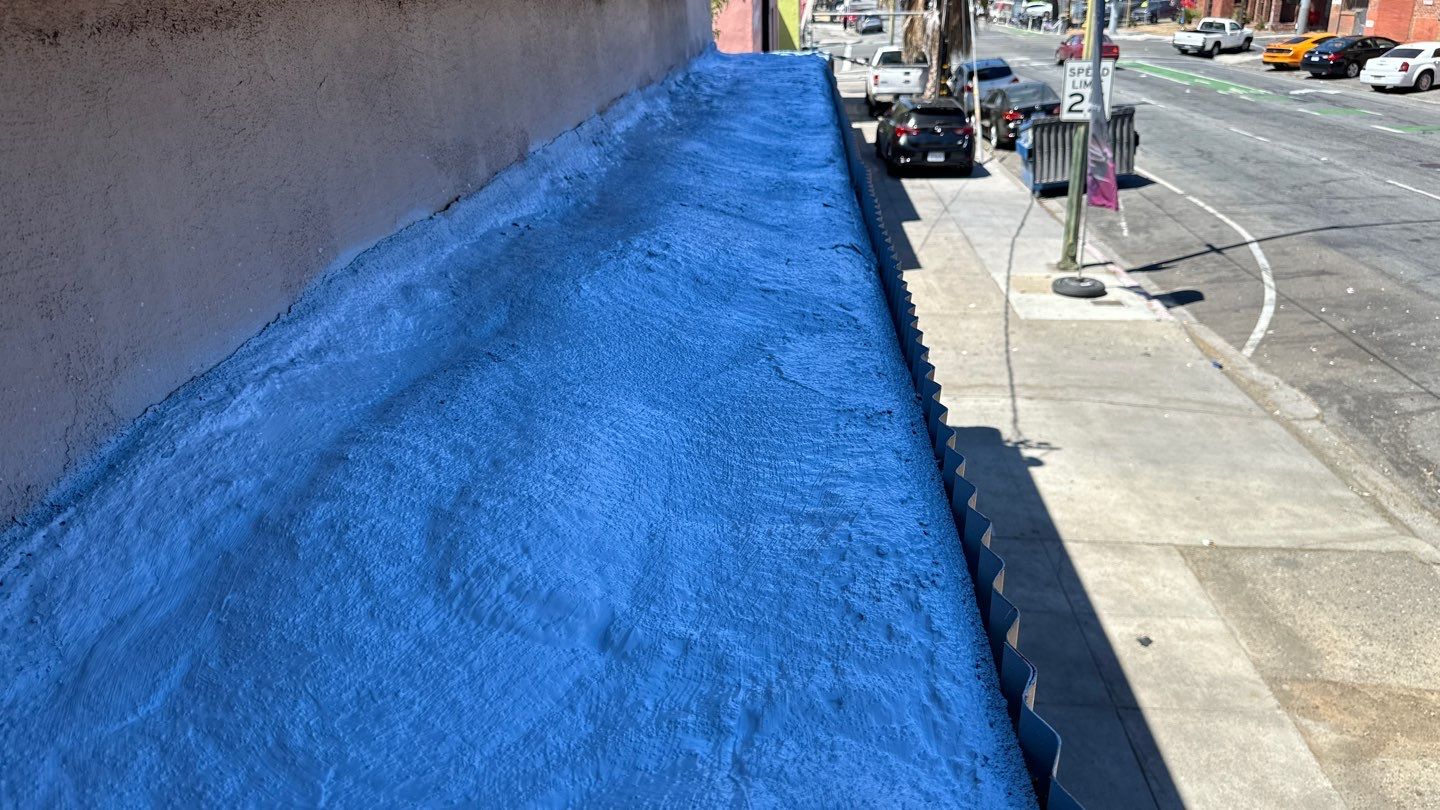 Foam Refurbish using Conklin Benchmark/PUMA XL coatings and spray foam by Straight Edge Roofing Inc