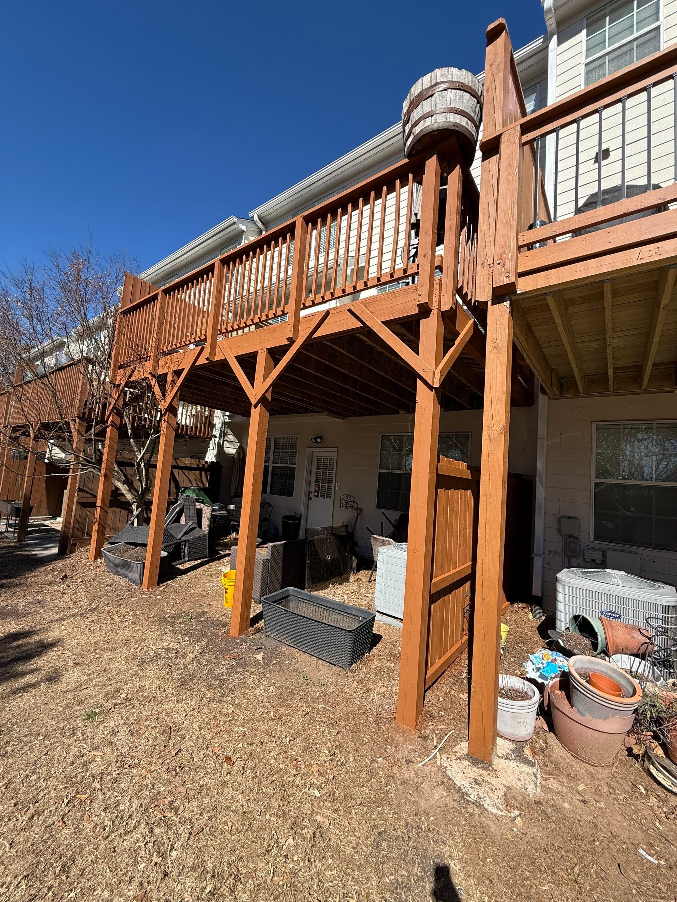 Residential Deck Staining and Exterior Wood Refinishing in Atlanta by Swift Home Renovations