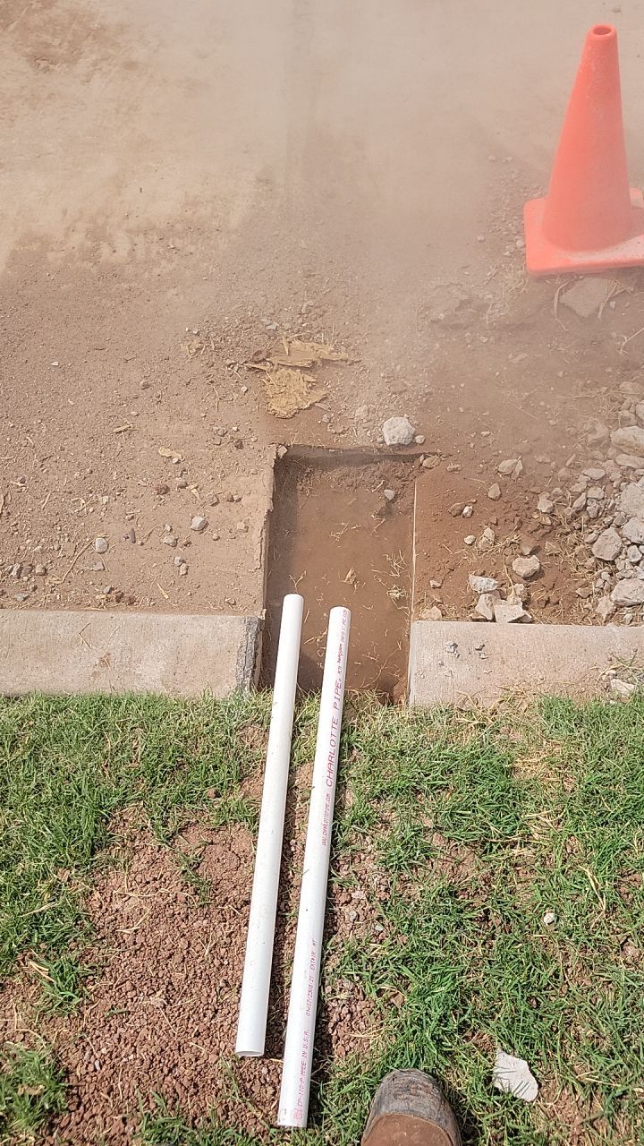 Concrete and Drainage using Concrete by Clays Services Inc