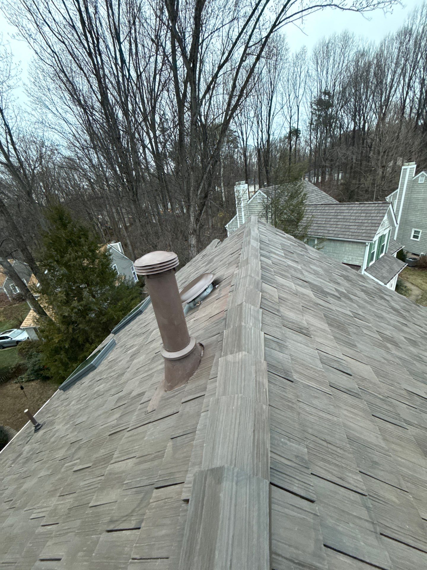 Reston :  Residential Roof Replacement with Brava Synthetic Cedar Shake Class C Natural  by RM Banning, Inc.