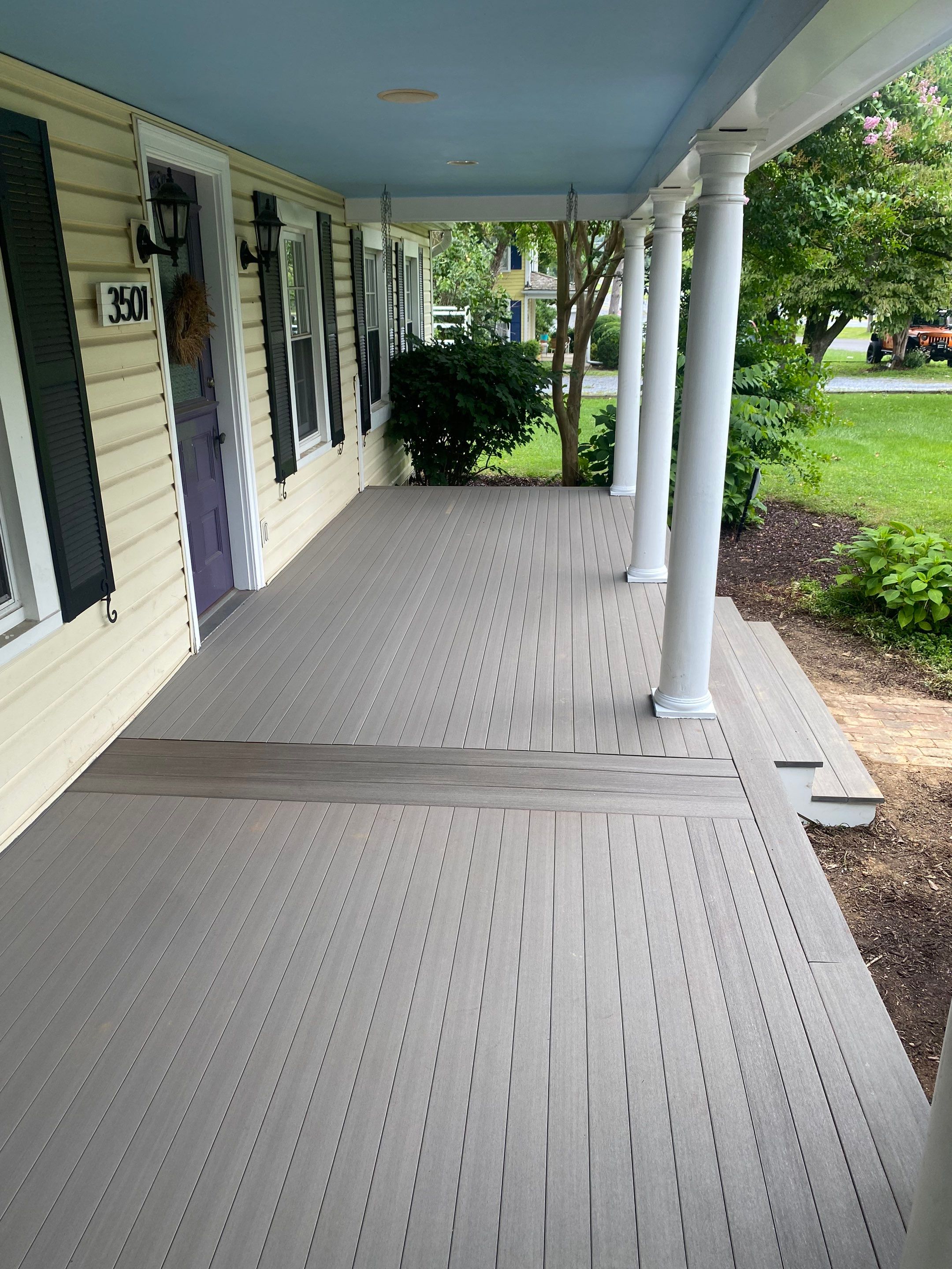 Front Porch Transformation using Timbertech Decking by The Smet Companies, LLC