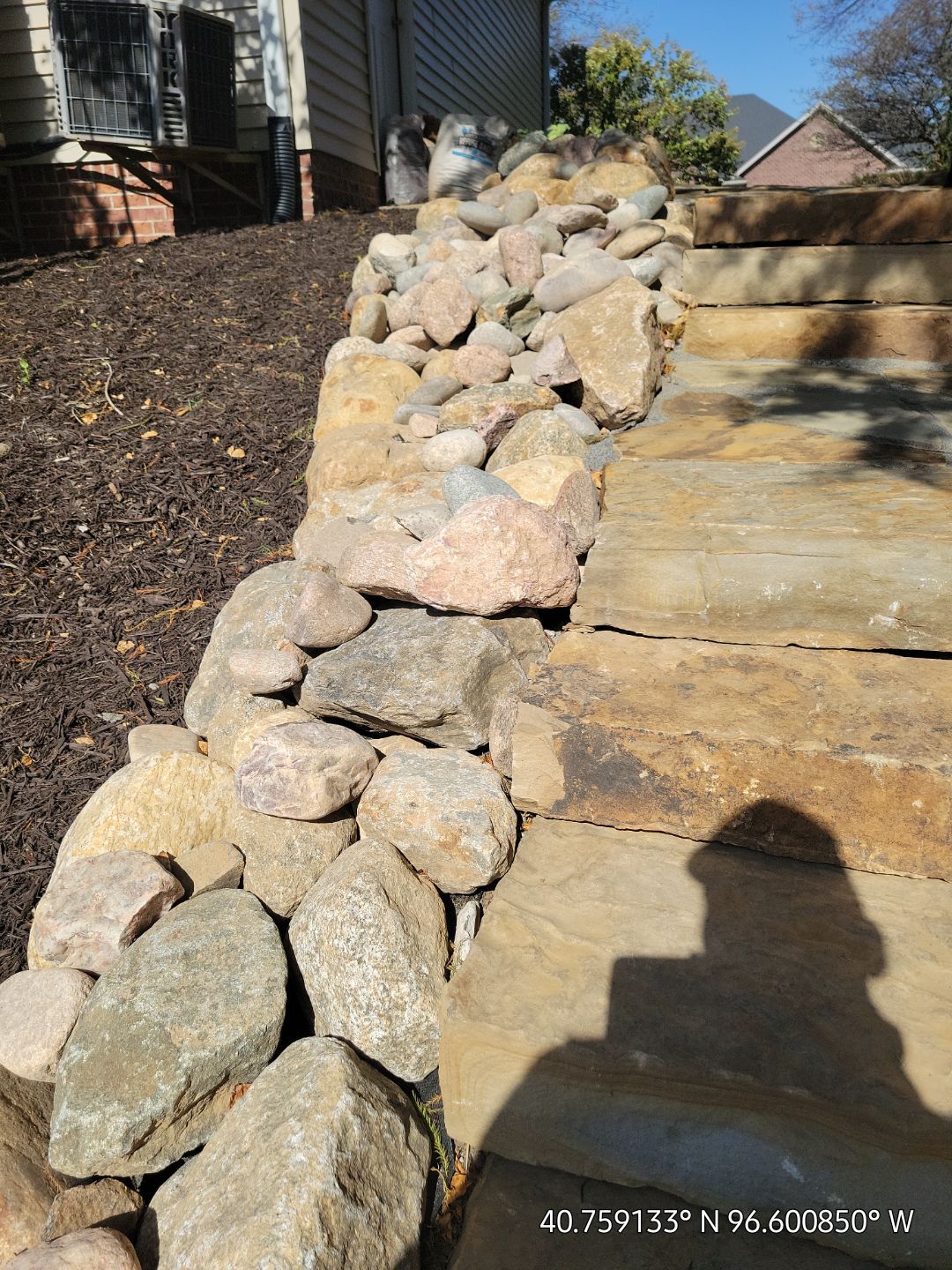 Updated Stone Stepper Path by New Horizon Landscapes
