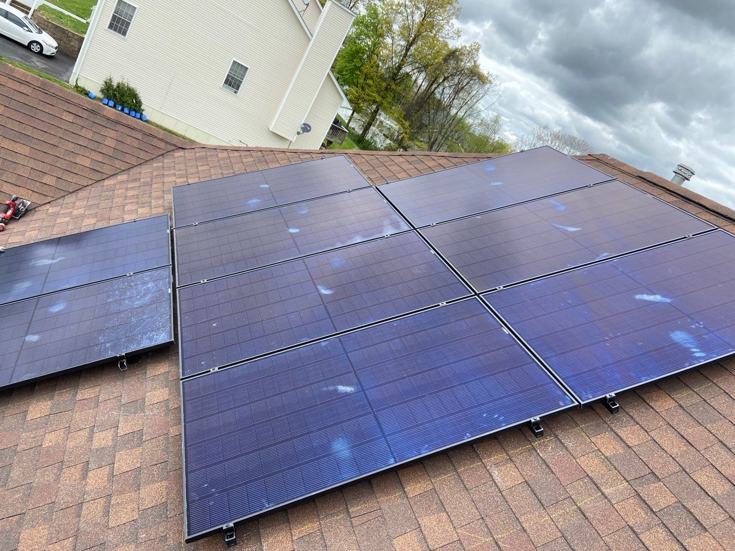 Solar Panel Installation on a Roof in Good Condition by Infinity Solar Systems