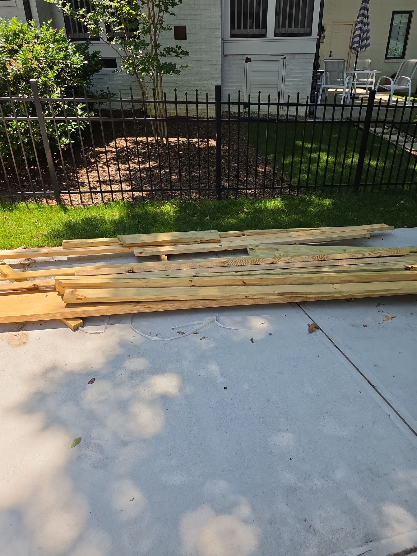 Job site clean up in Charlotte by Badger Hauling