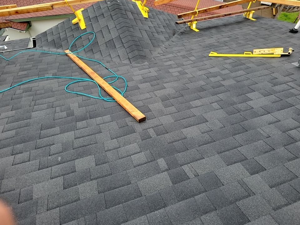Residential Roofing Installation using Malarkey Highlander with Vented Ridge by Orezona Building & Roofing Company, Inc.