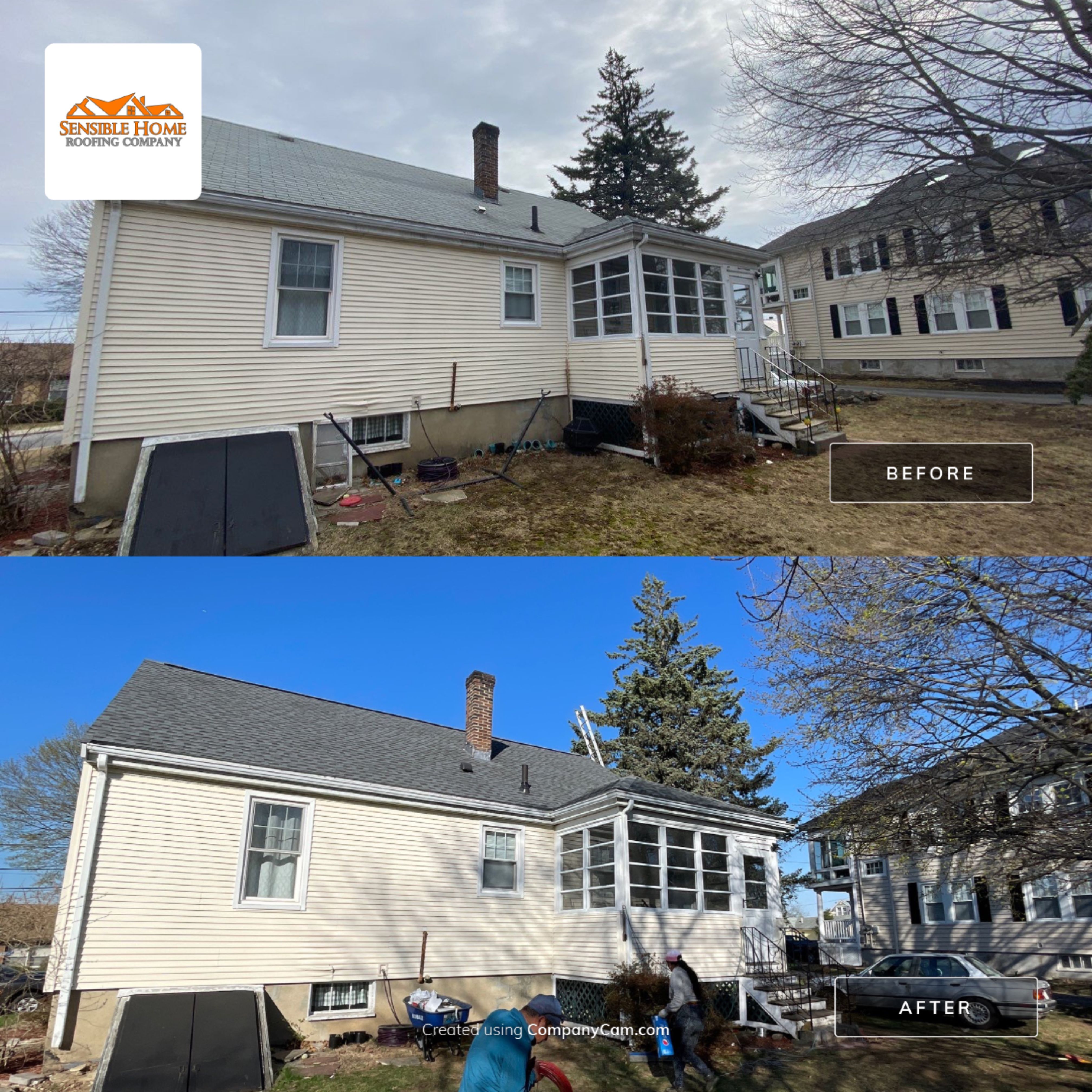 Residential Roofing Installation using GAF Timberline HDZ by Sensible Home Solutions