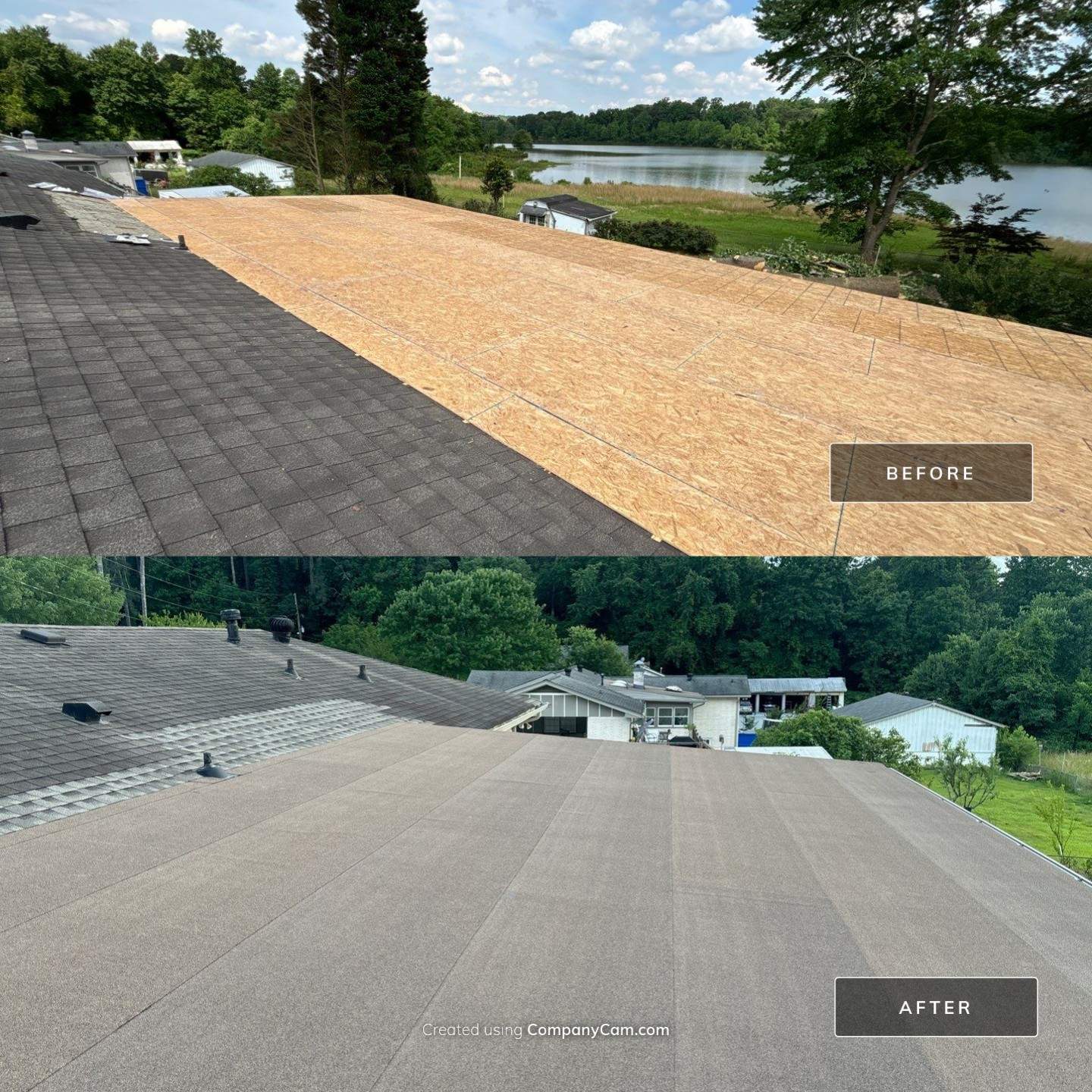 Cover porch by Deerfield Roofing LLC
