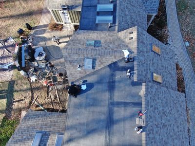 Complete House & Barn Roof with 13 Skylight Reflashing + EPDM Repairs