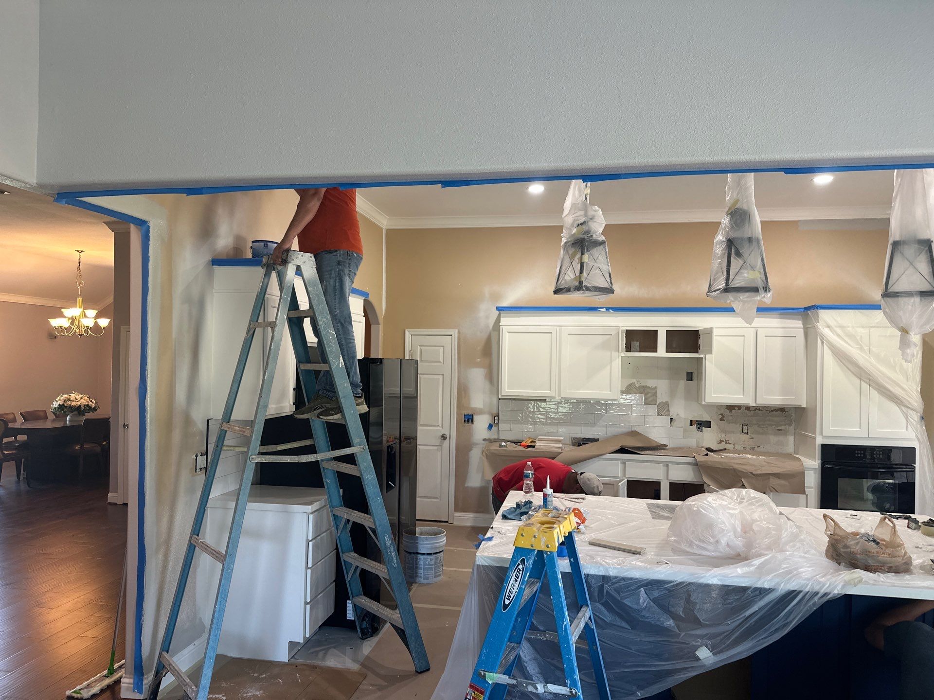 Kitchen Remodel and Water Damage Restoration Project by L&T General Contractors and Restoration INC