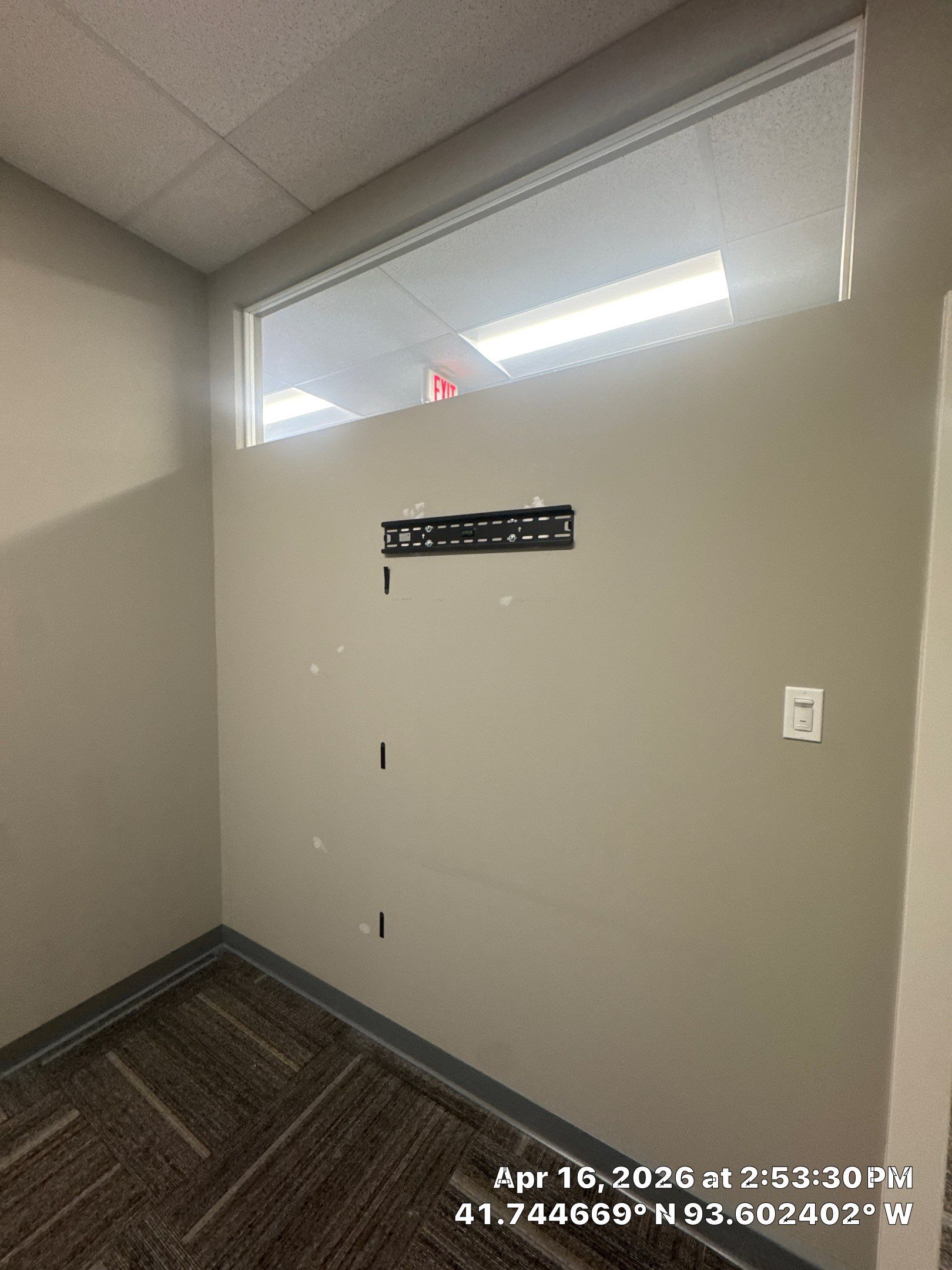 Commercial Interior Touchup after drywall work completed by Midwest Paint LLC